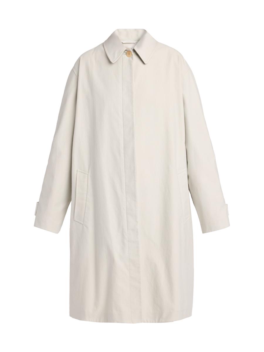 The Row Women's Pluma Cotton-cashmere Overcoat In White