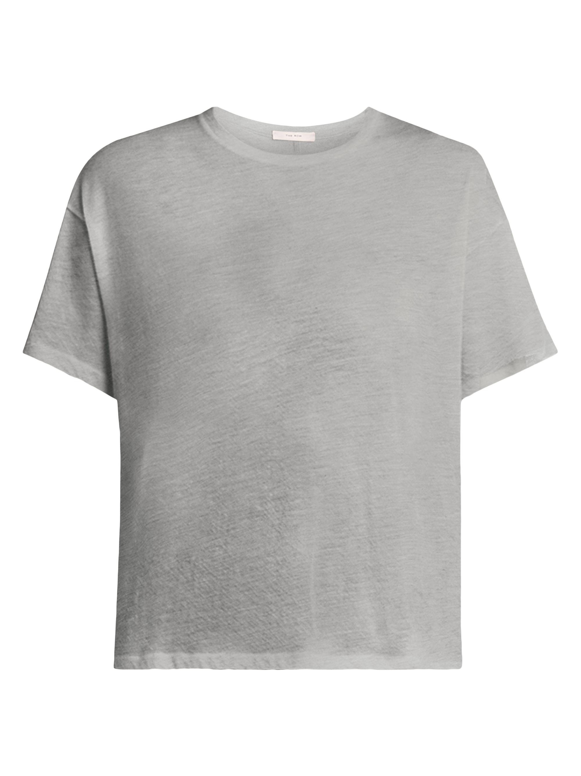 The Row Tori Short-Sleeve Cotton Top | Saks Fifth Avenue