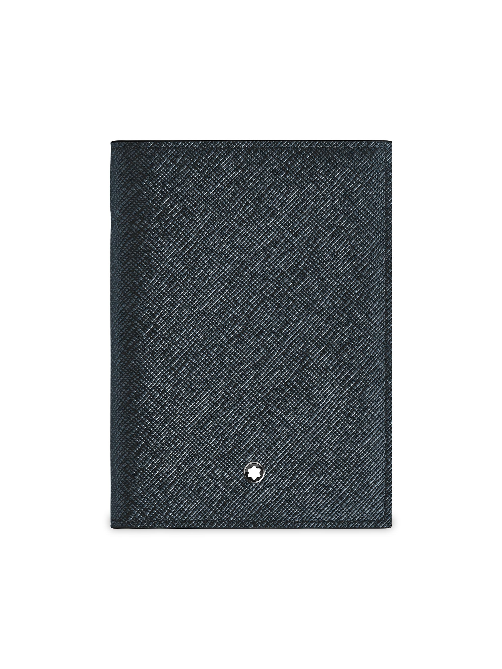 Montblanc Men's Sartorial Two-Tone Embossed-Leather Passport Case - Blue