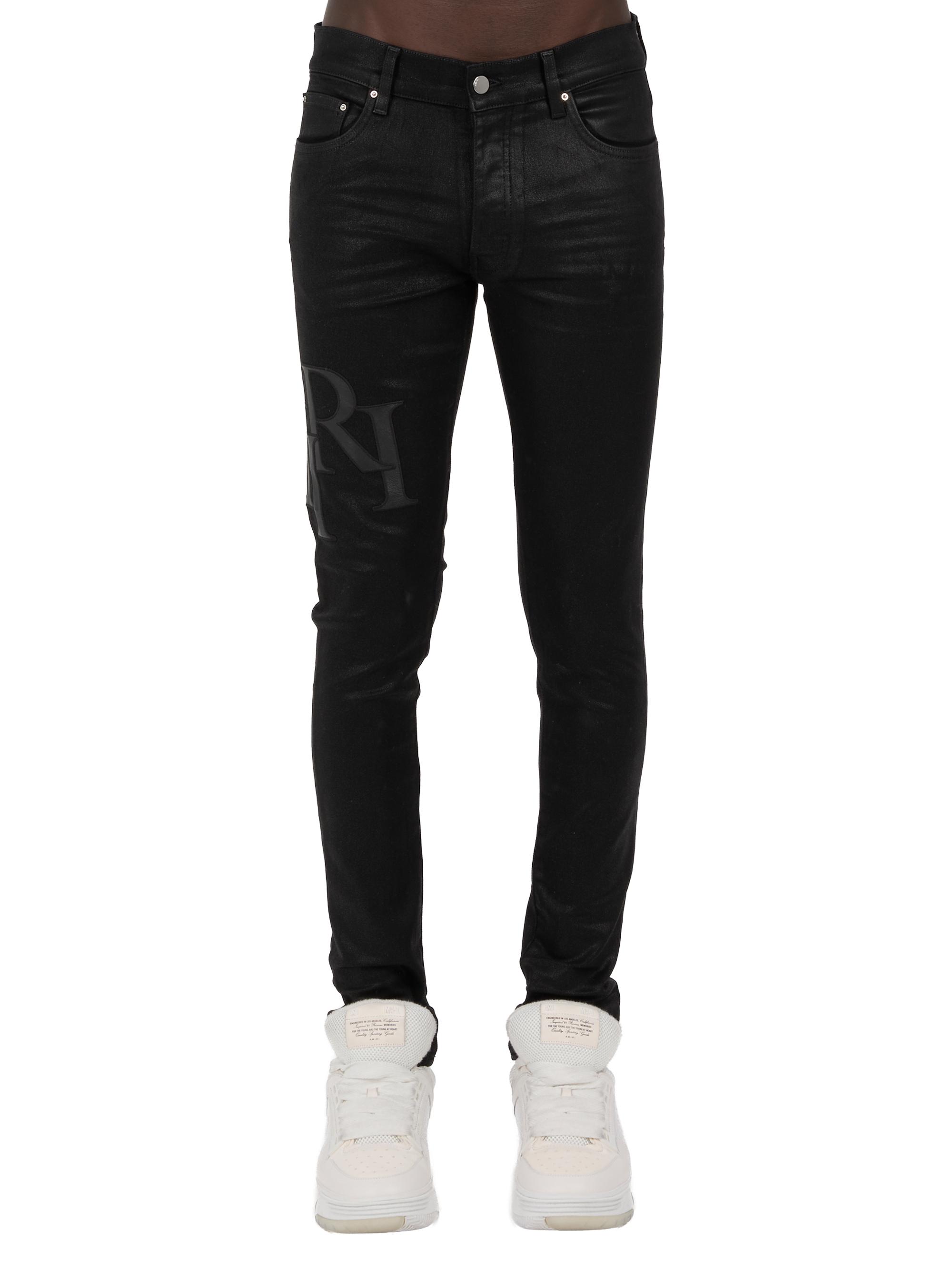 アミリ ブラック Shotgun ジーンズ 弾性わずか 28-40 アミリ ブラック