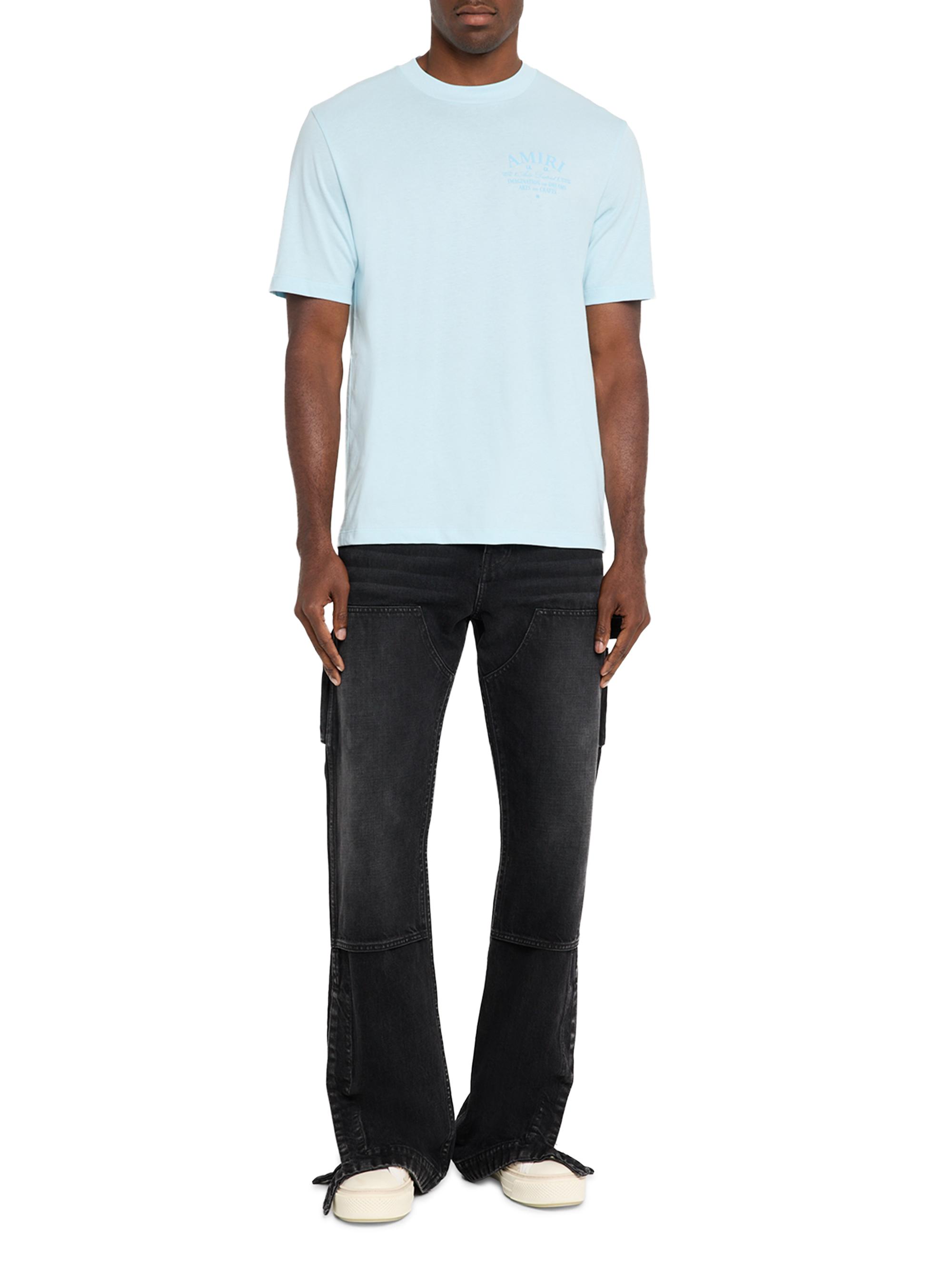 Amiri Men's Arts Logo Graphic Cotton T-Shirt - Light Blue | Thumbnail 2