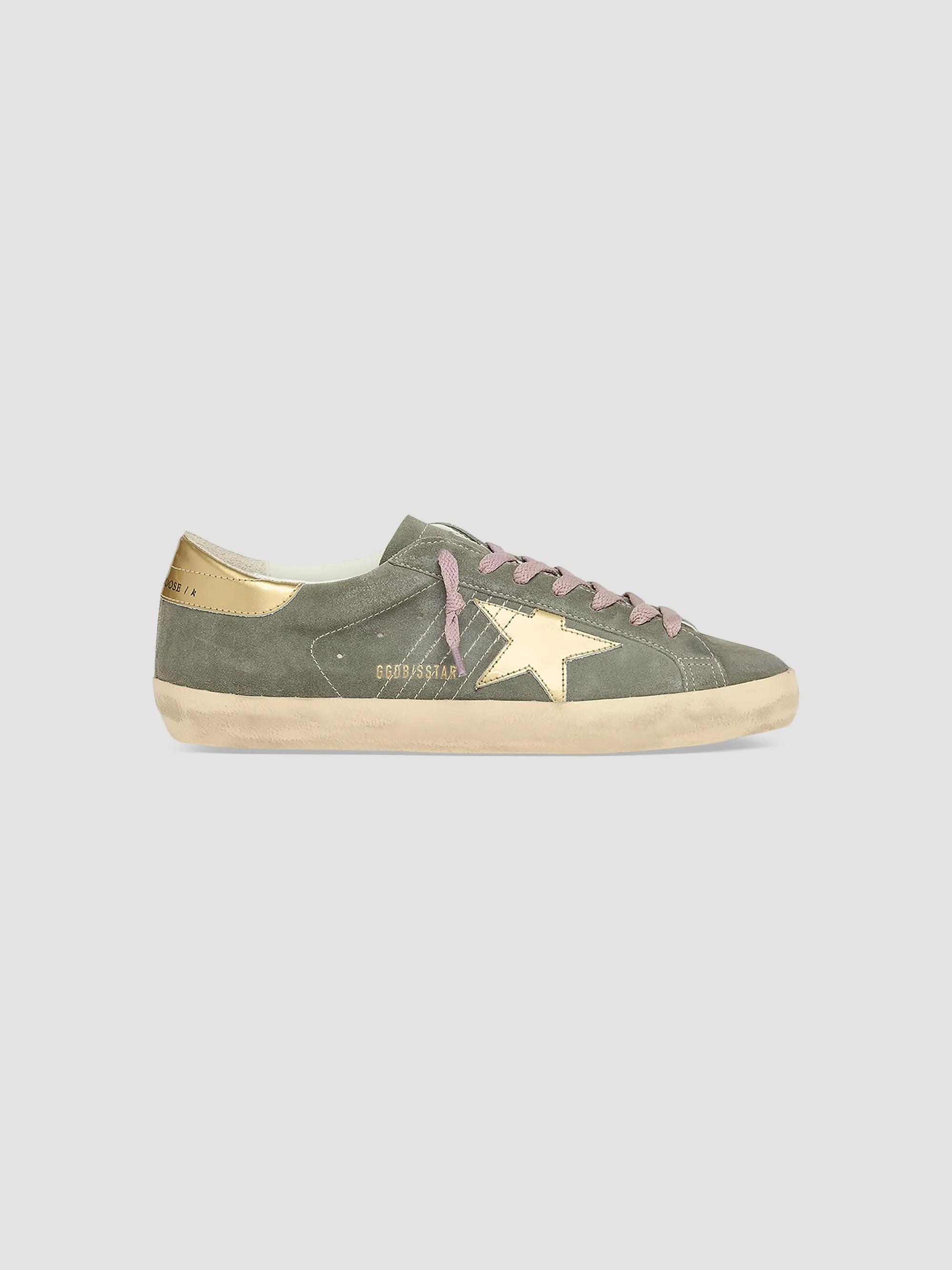 Golden Goose Super-Star Camouflage & Calf Hair Sneakers 