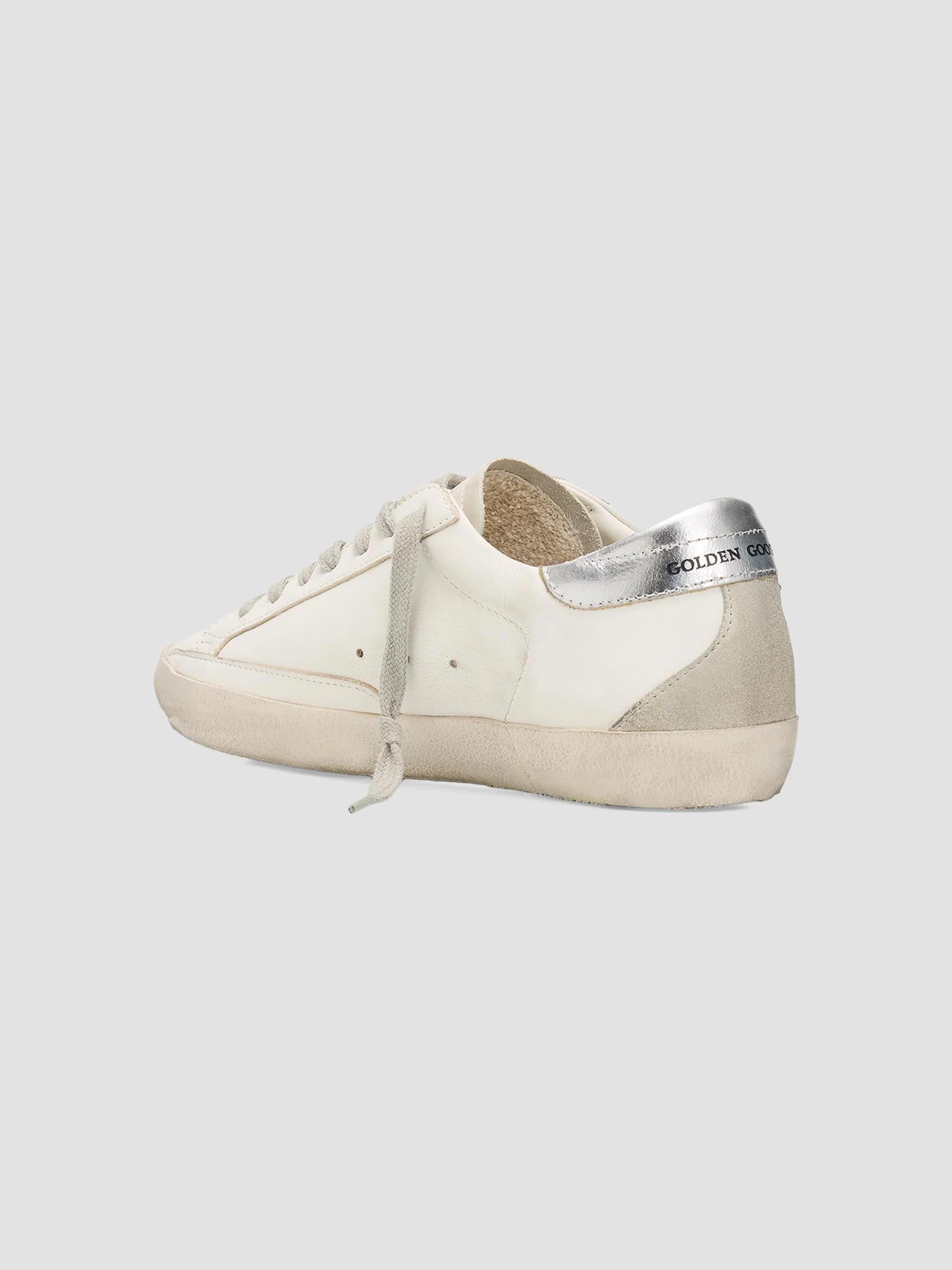 golden goose dress shoes Super-Star Logo Leather Low-Top Sneakers edit: party aw24