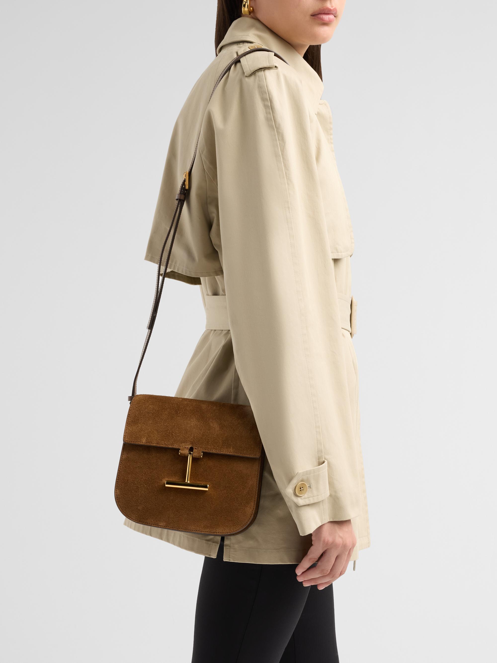 TOM FORD Women's Tara Suede Mini Flap Crossbody Bag - Whiskey | Thumbnail 2
