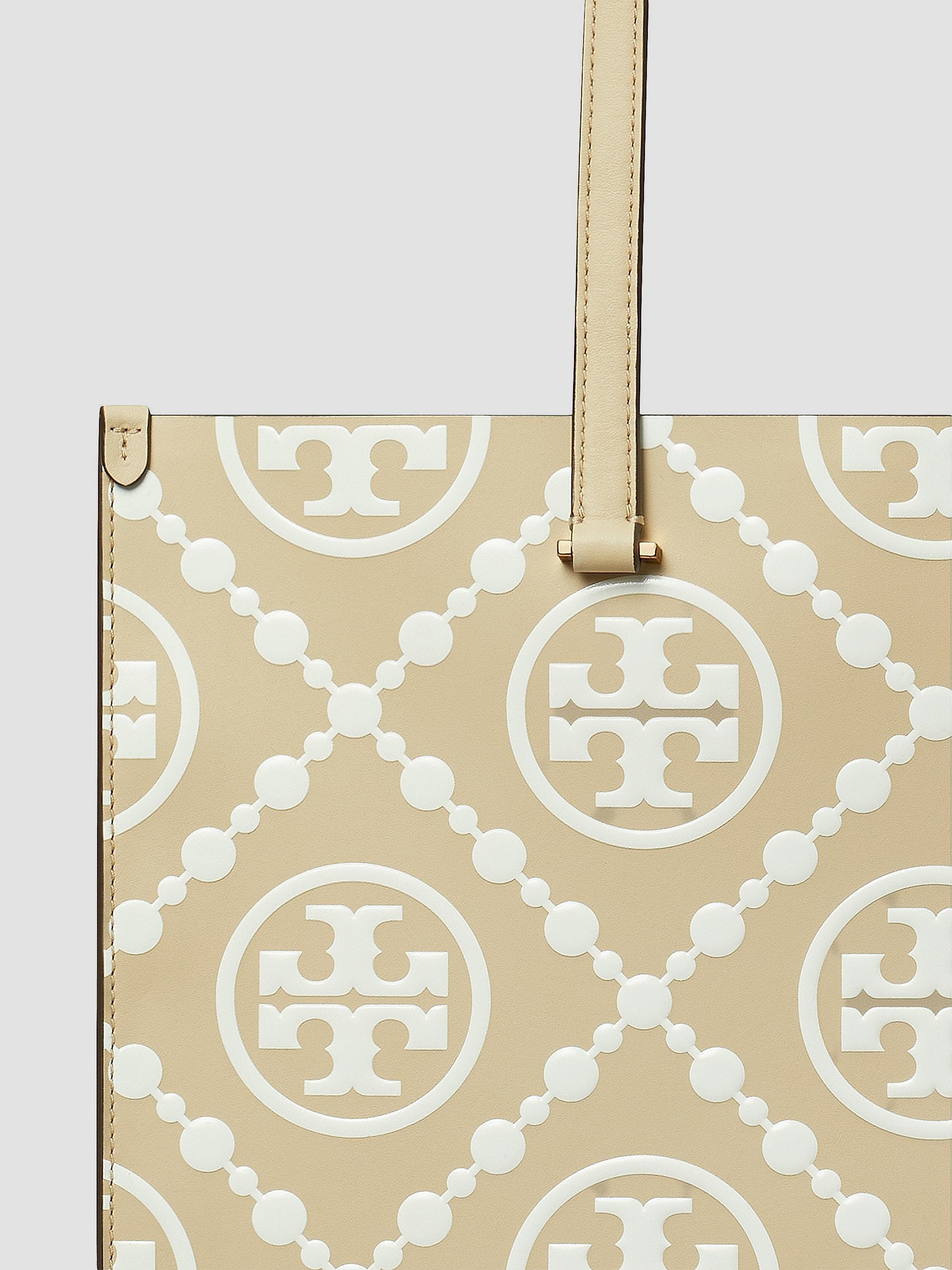Tory Burch T Monogram Embossed Leather Tote Bag | Saks Fifth Avenue
