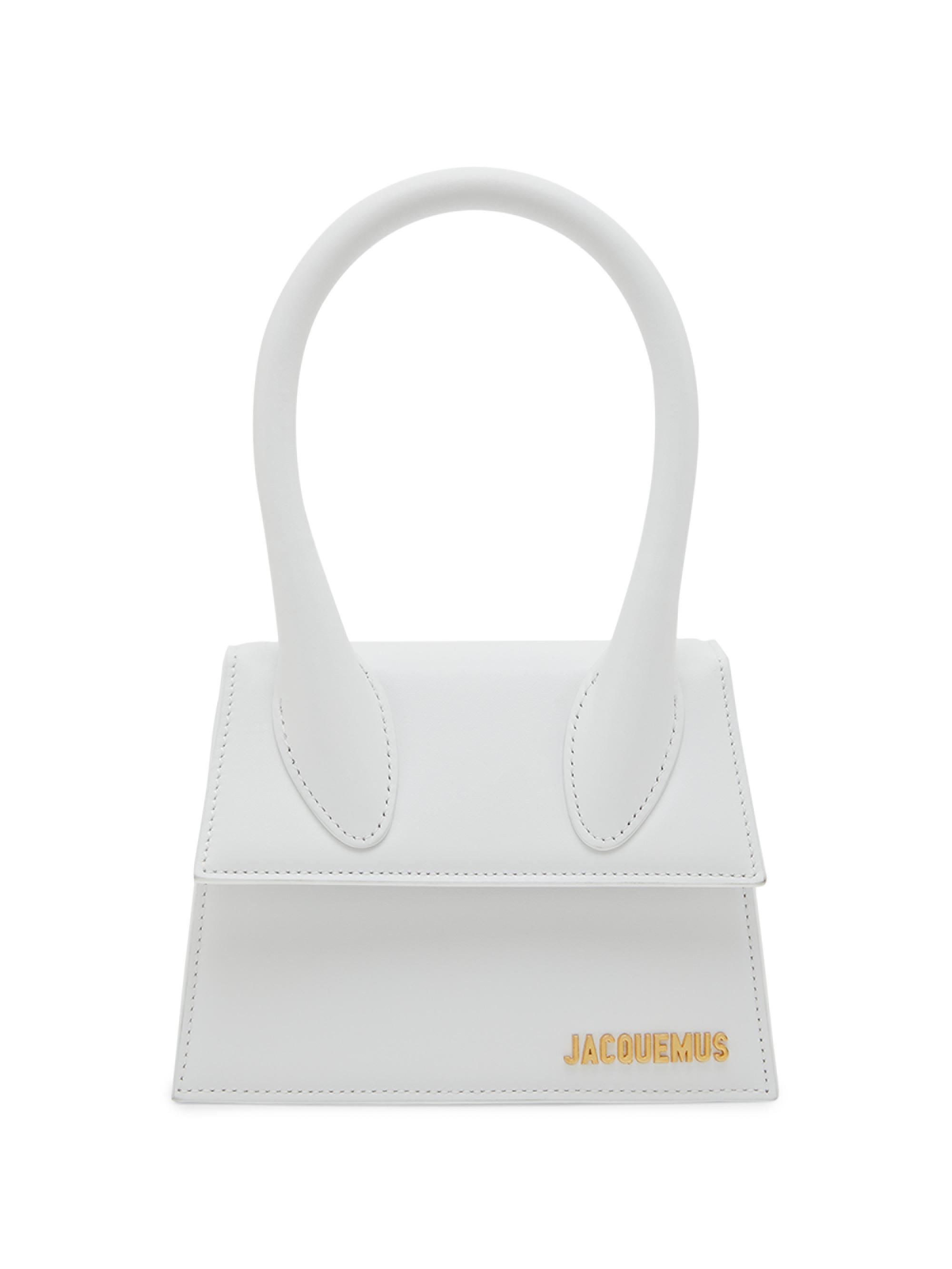 Jacquemus Women's Le Chiquito Moyen Top-Handle Bag - White