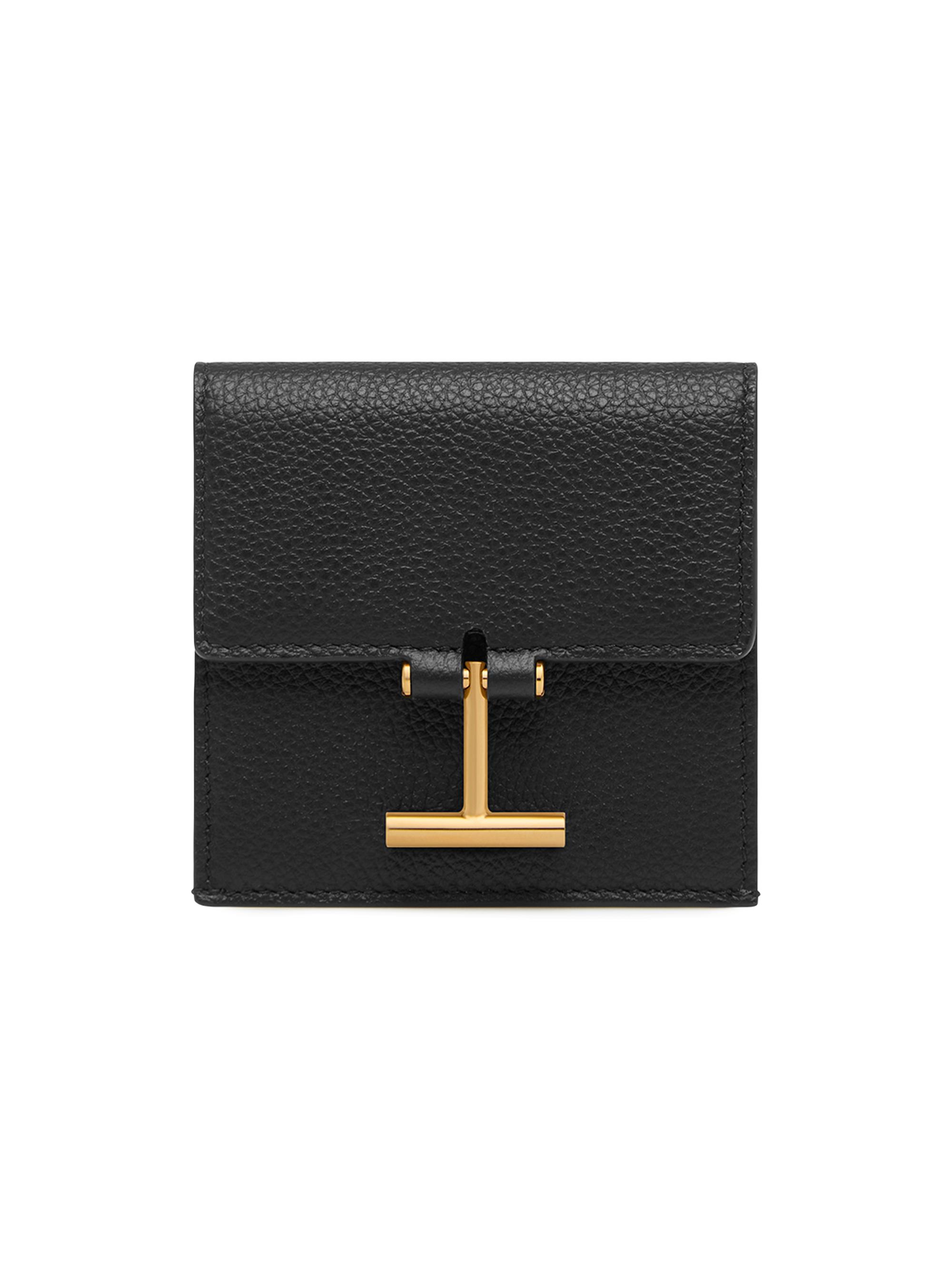 TOM FORD Women's Tara Grain Leather Card Holder - Black