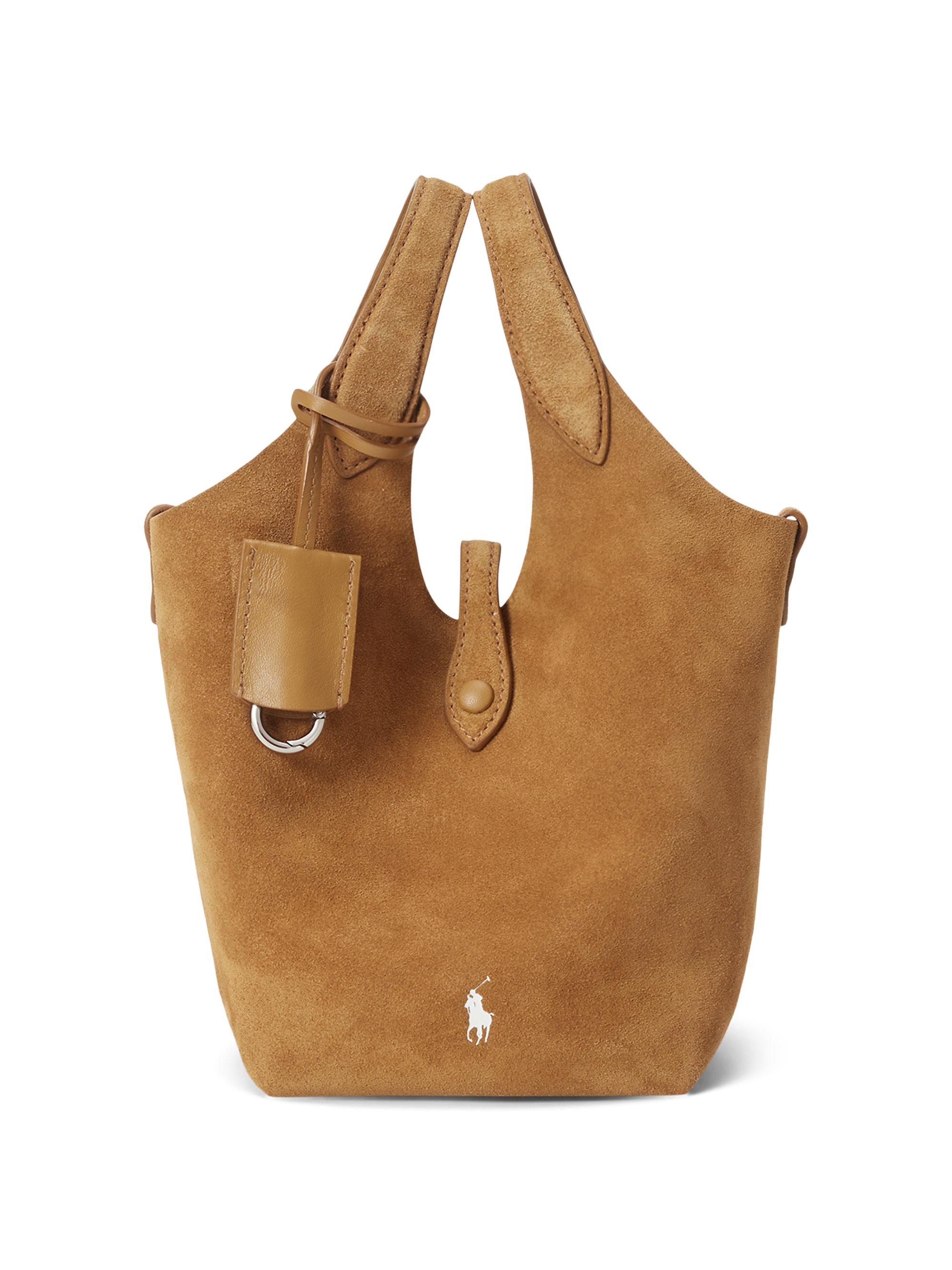 Polo Ralph Lauren Women's  Polo Play Suede Tote Bag - Tan