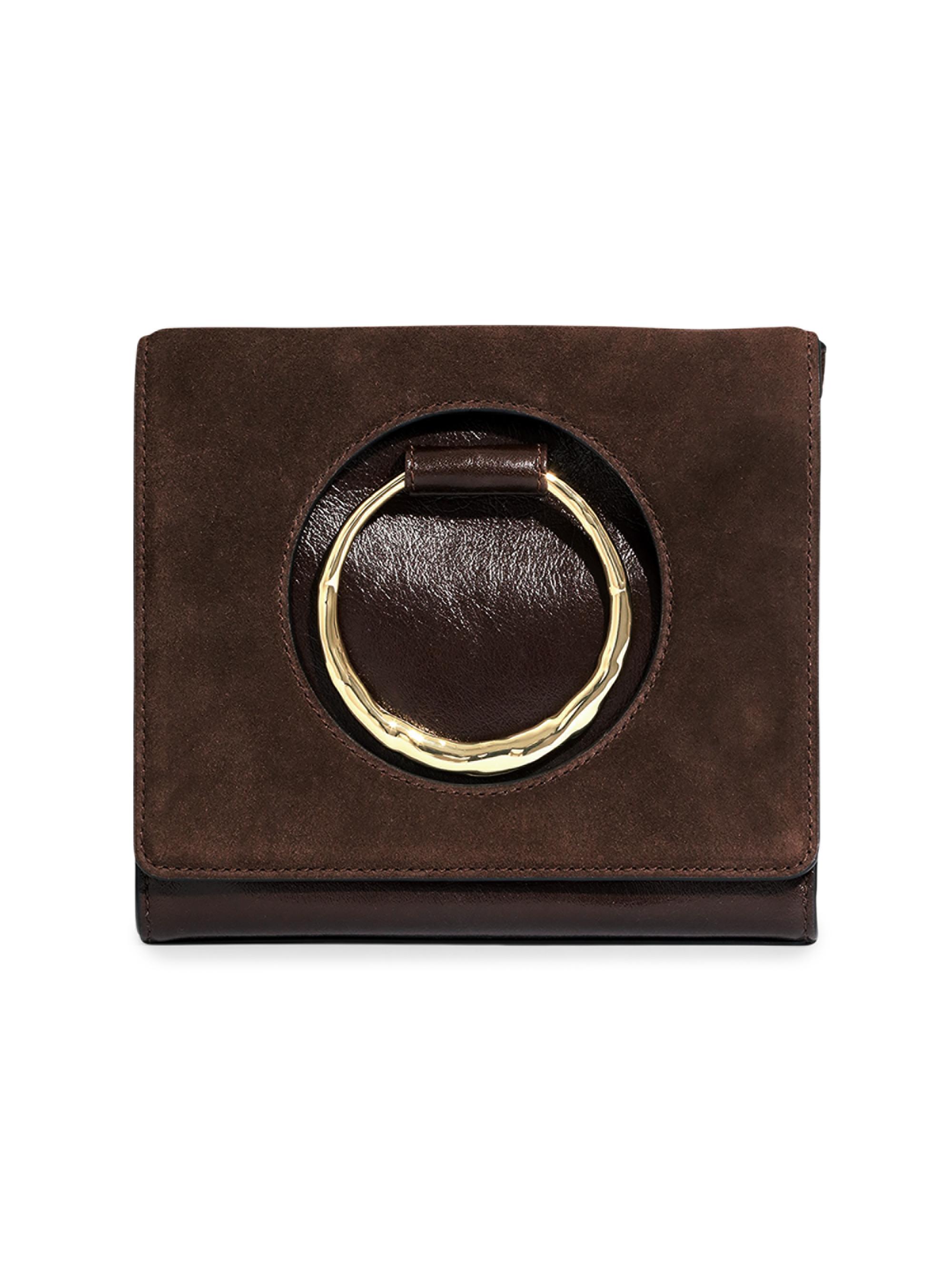 Alexis Bittar Women's The Hunter Convertible Suede Crossbody Bag - Brown