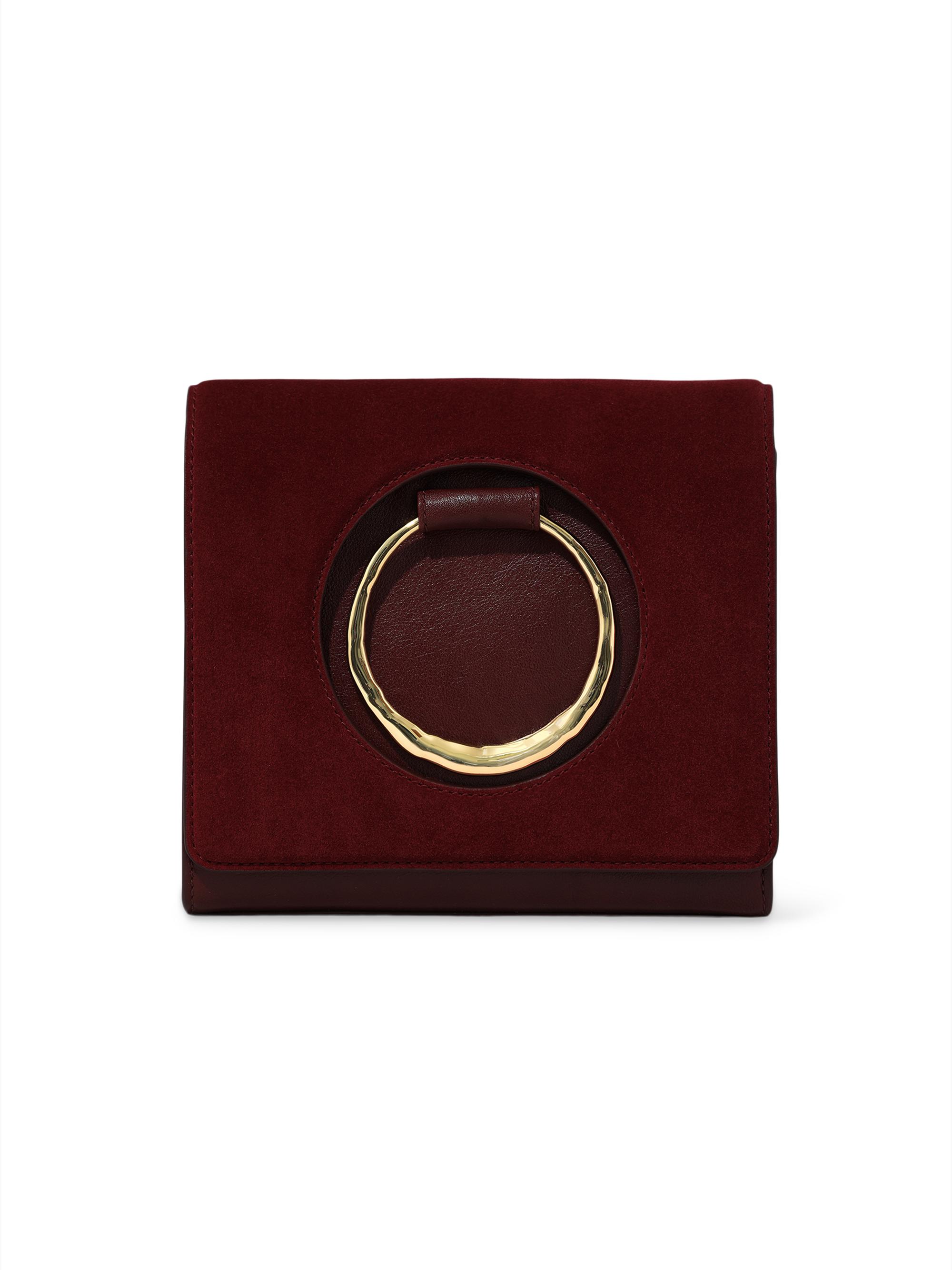 Alexis Bittar Women's The Hunter Leather Crossbody Bag - Burgundy