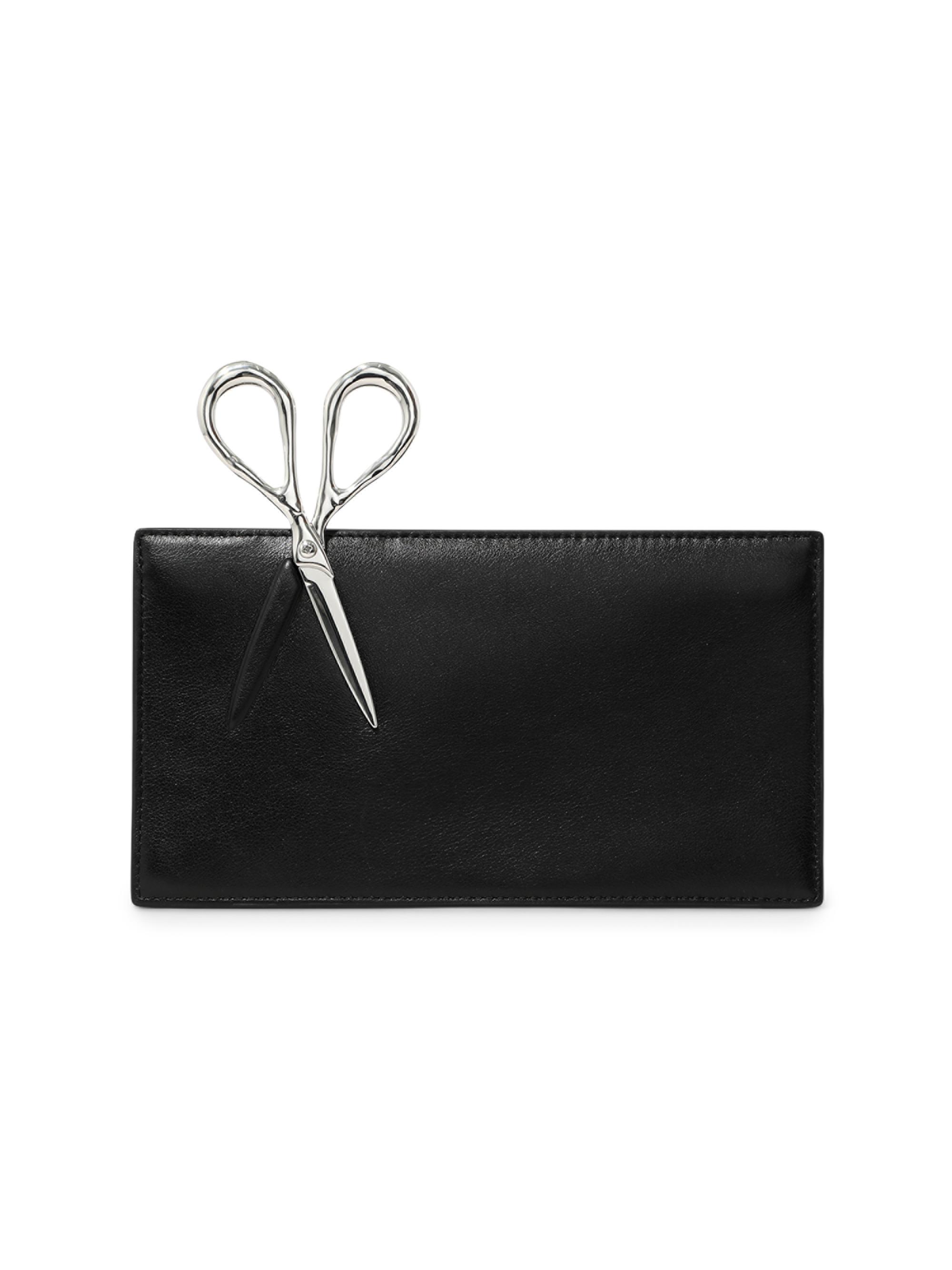 Alexis Bittar Women's The Petit Scissor Leather Clutch - Black