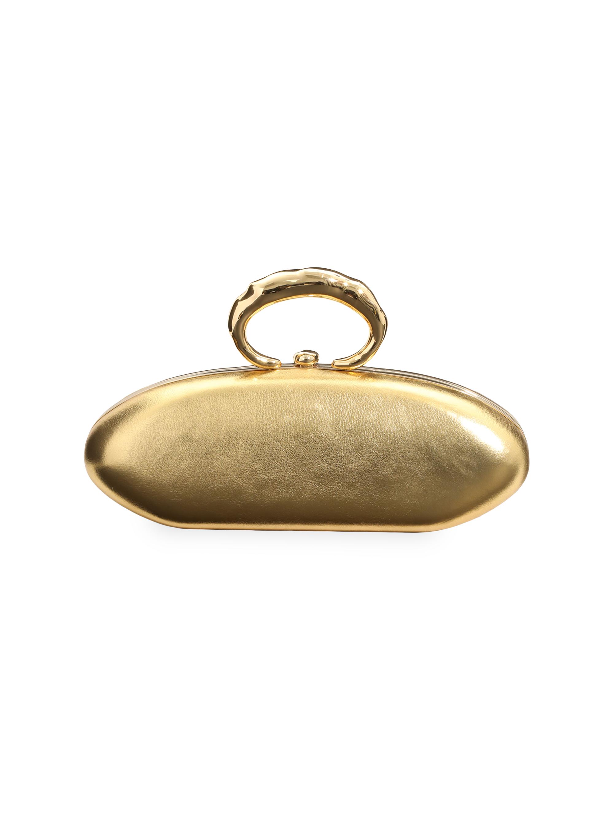 Alexis Bittar Women's Molten Leather Minaudière - Gold
