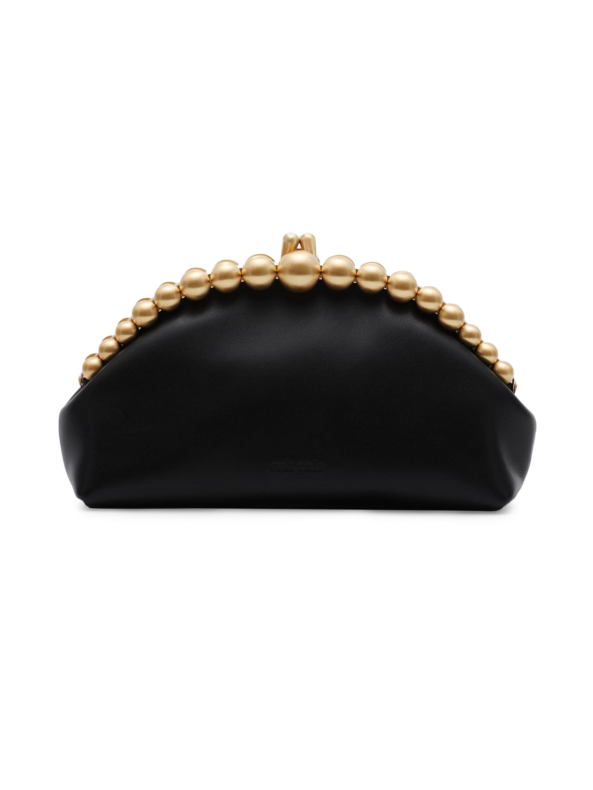 Cult Gaia Women's Una Leather Clutch - Black