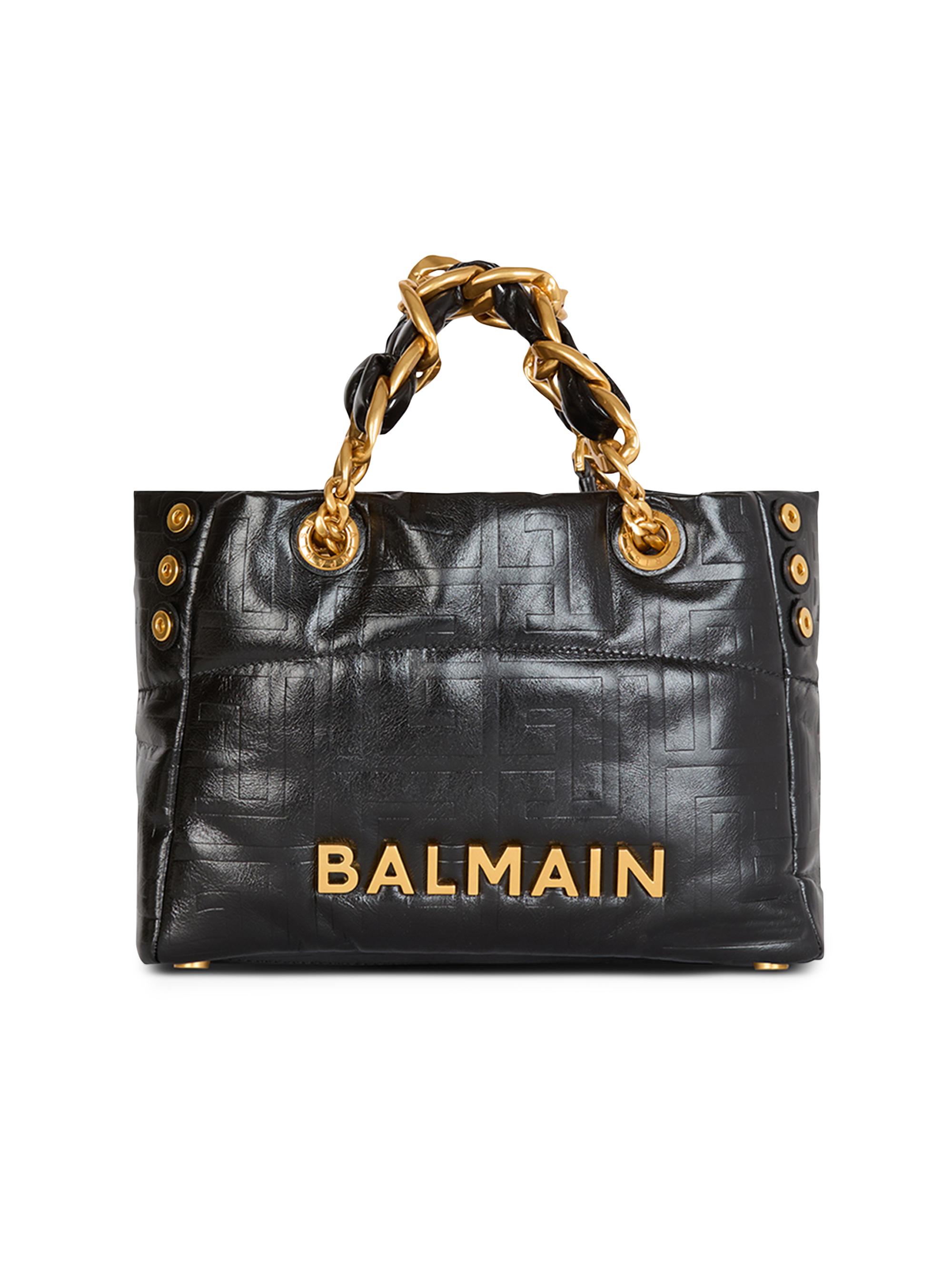 Balmain Women's  1945 Leather Tote Bag - Black
