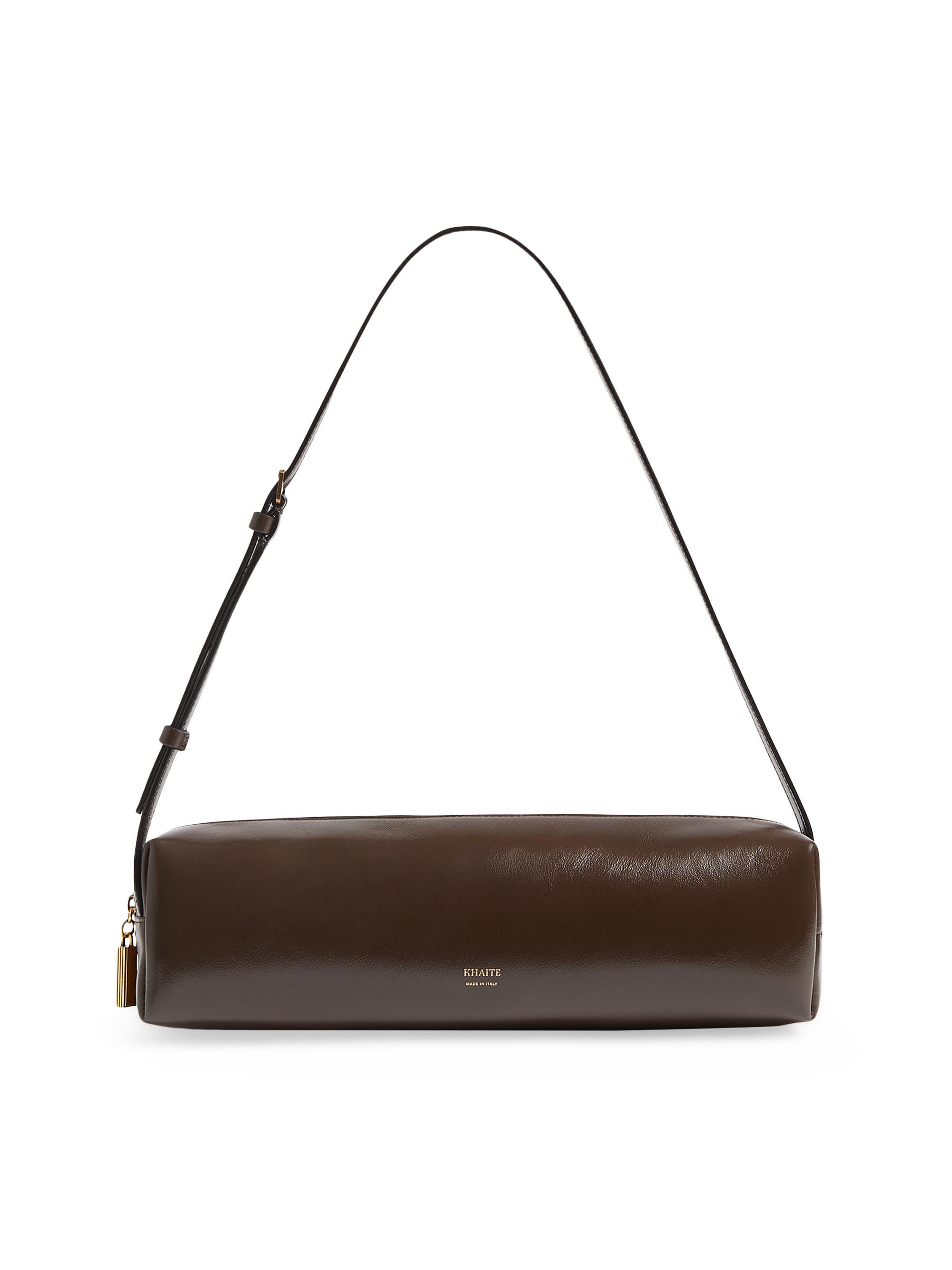 Khaite Women's Kye Leather Shoulder Bag - Chestnut