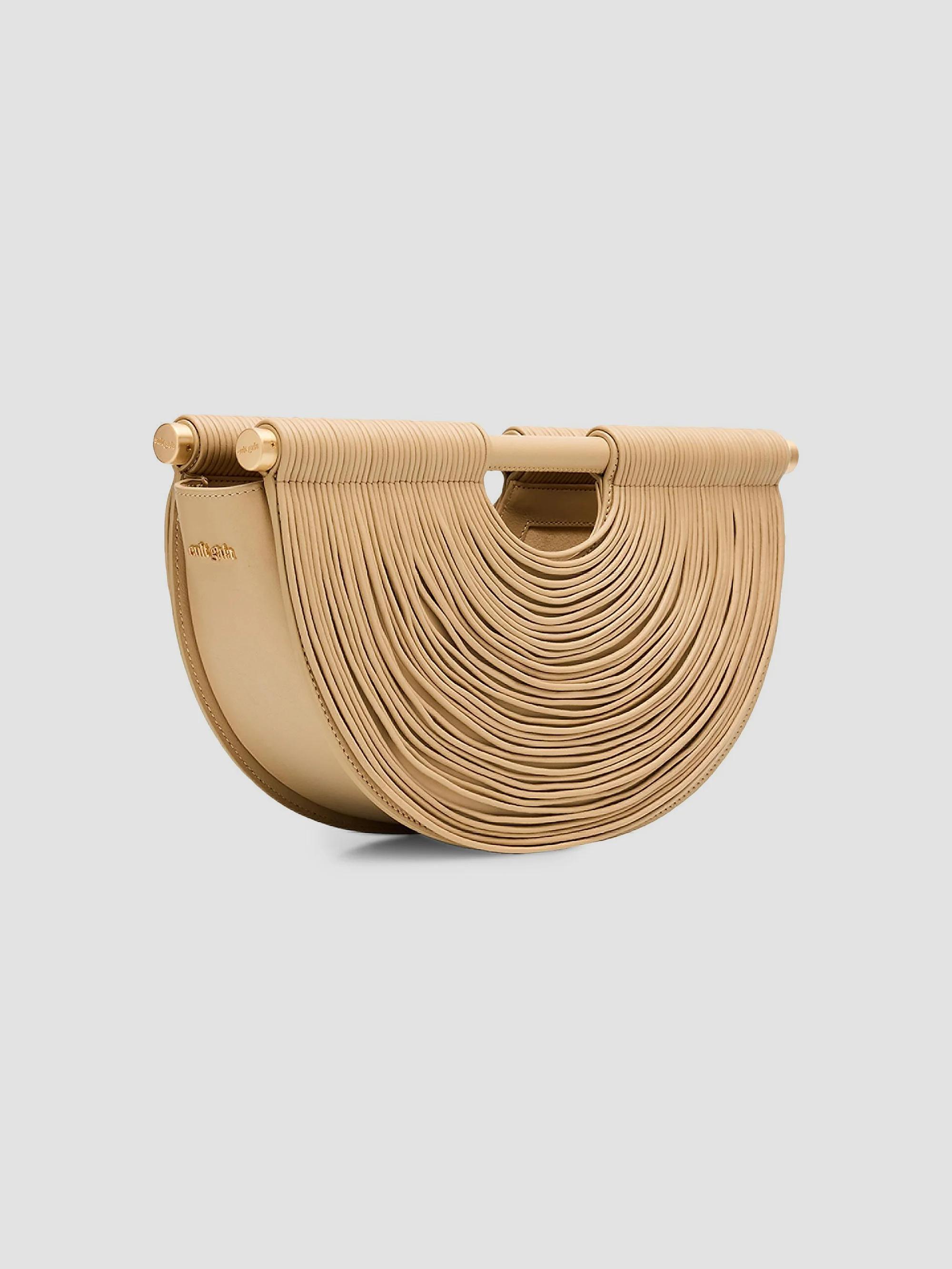 Cult Gaia Lou Draped Leather Clutch | Saks Fifth Avenue