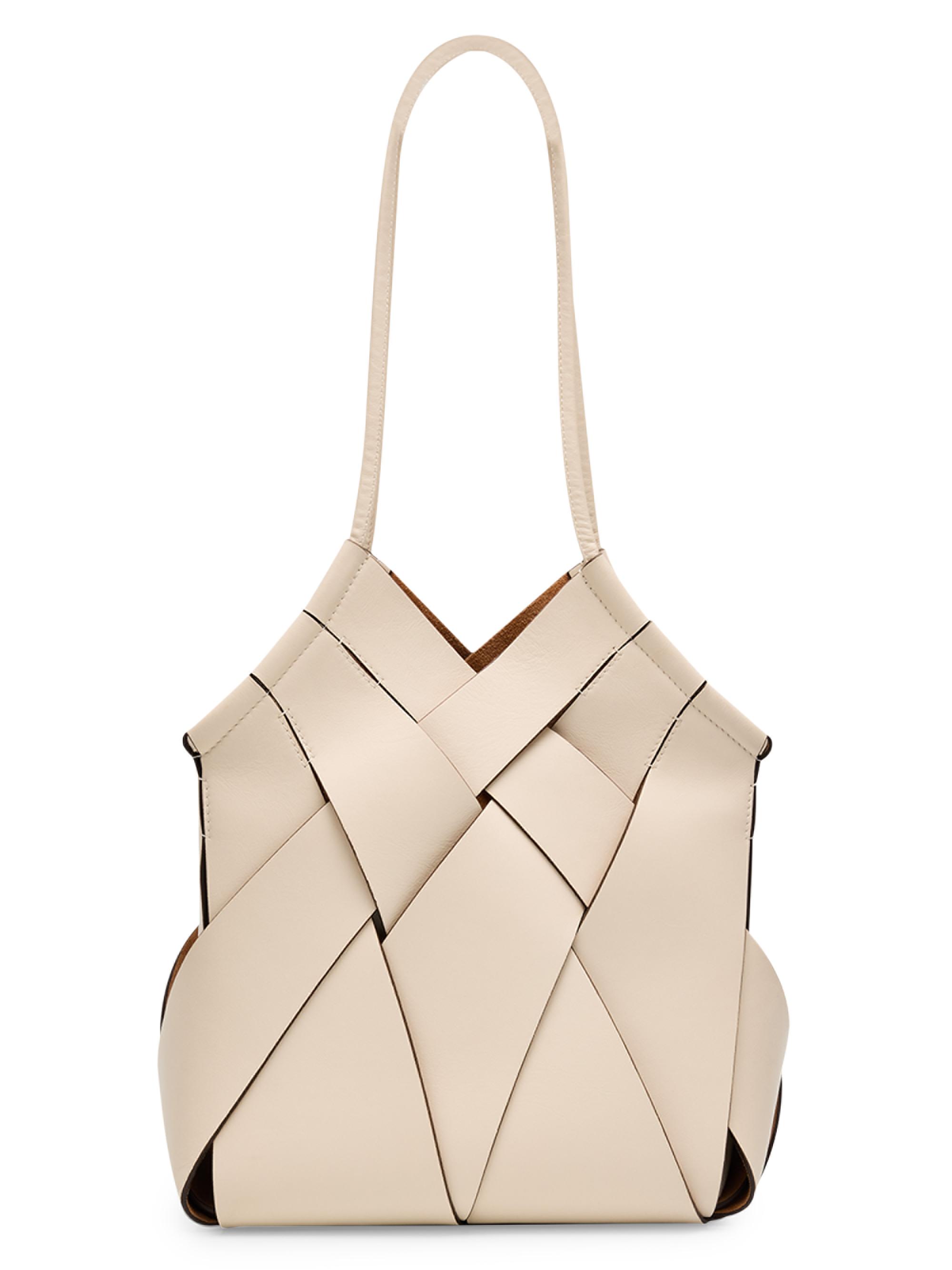 Ulla Johnson Women's Charlotte Woven Leather Tote Bag - White