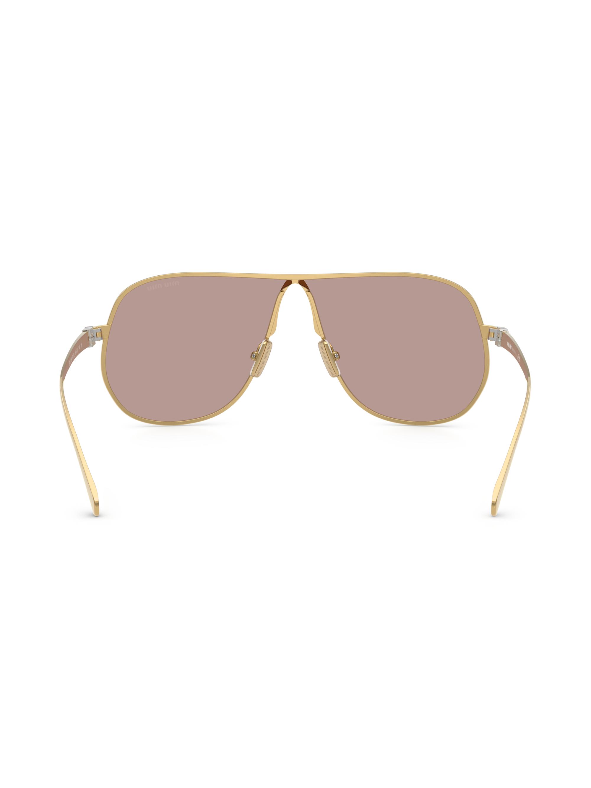 New MIU MIU Sunglasses Gold Violet Solid Lens Metal Pilot Aviator Miu Miu | Accessories | New Miu Miu Sunglasses Gold Violet  main image 2