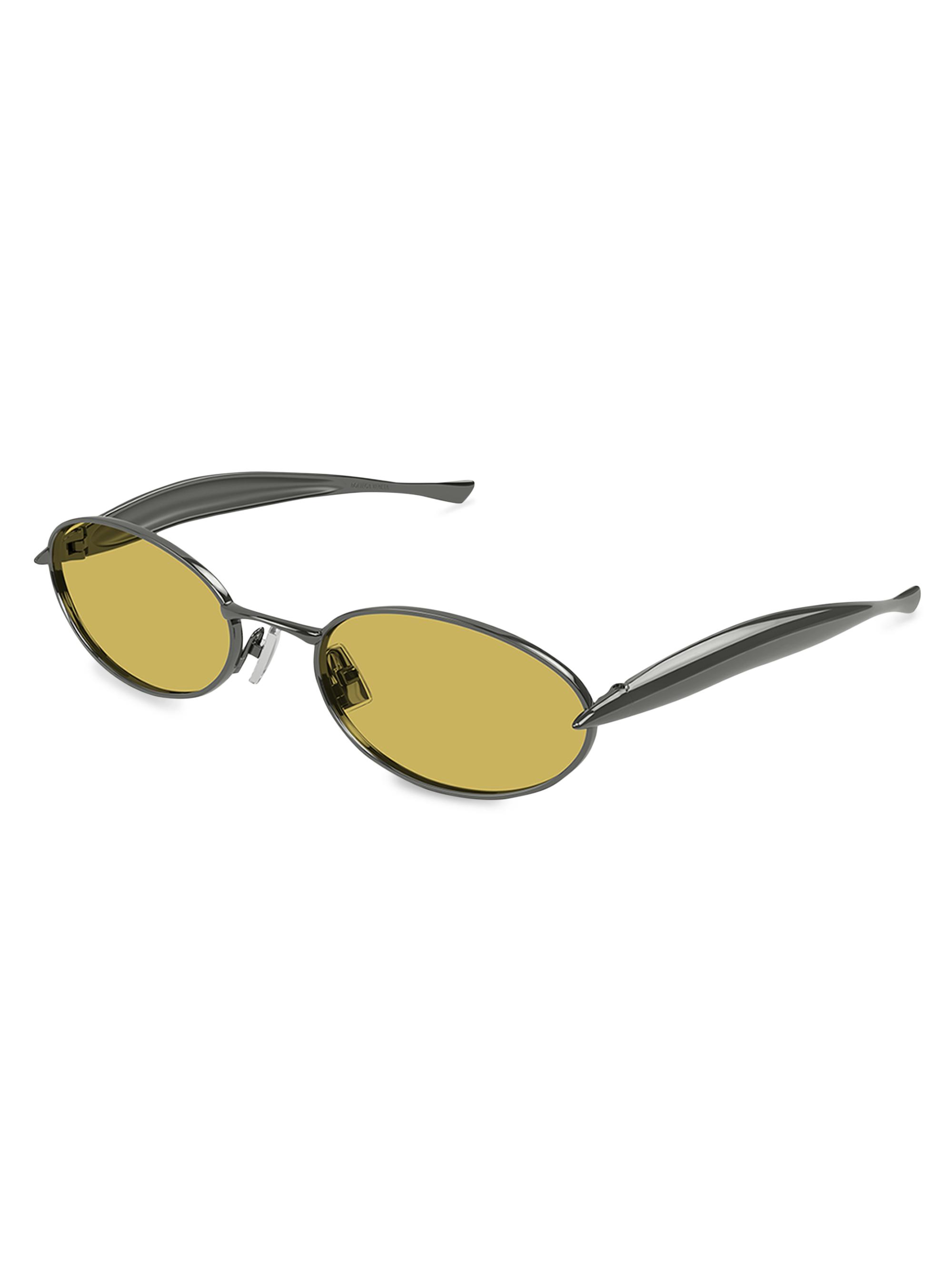 Bottega Veneta Sardine 57MM Oval Sunglasses | Saks Fifth Avenue