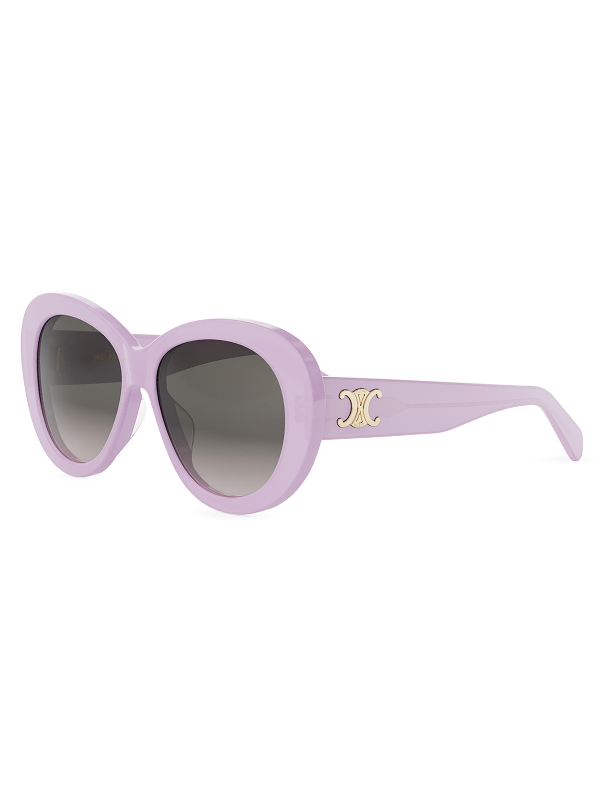 CELINE Women's Triomphe 55MM Butterfly Sunglasses - Lilac
