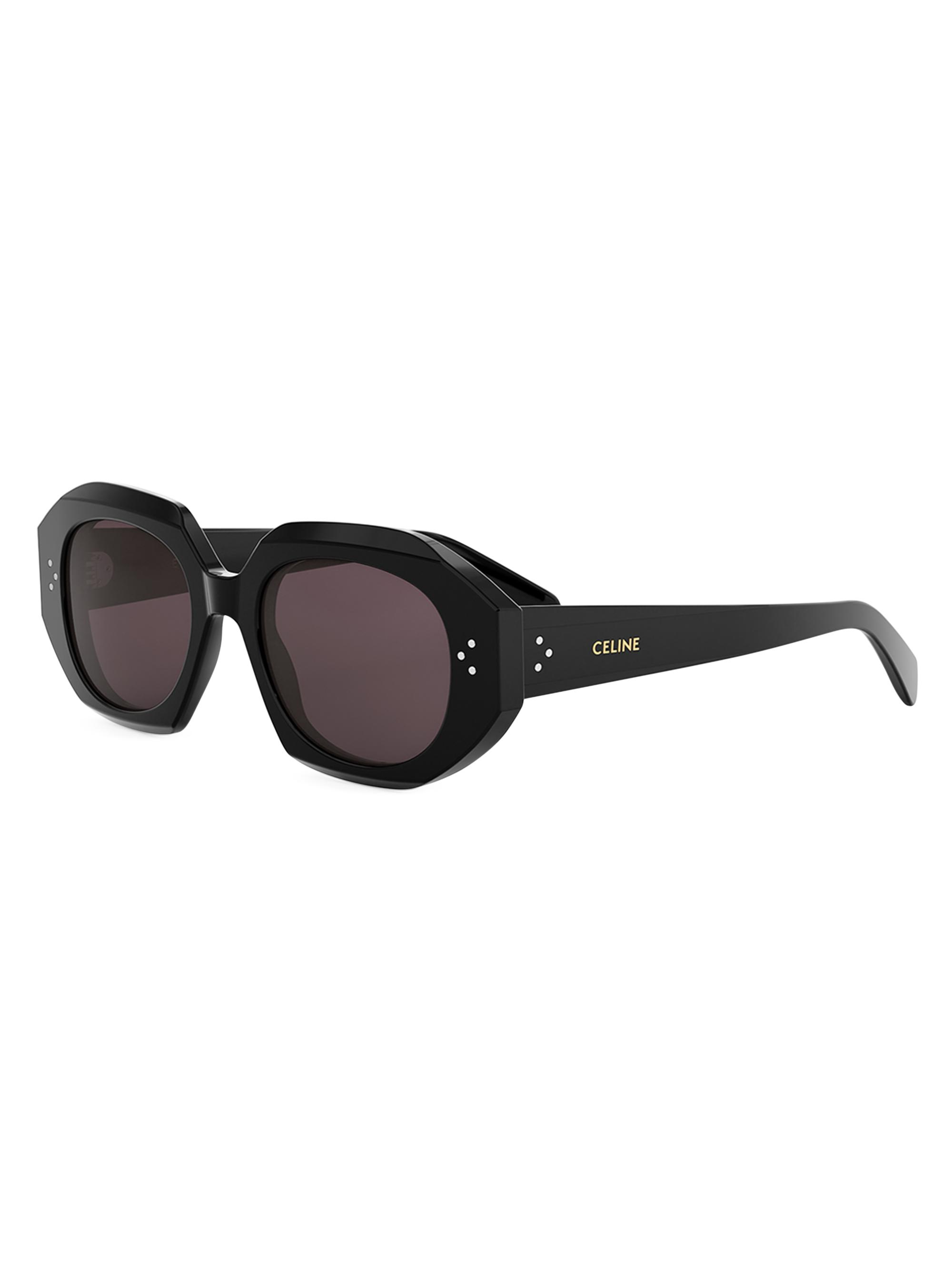 CELINE Triomphe 54MM Round Sunglasses | Saks Fifth Avenue