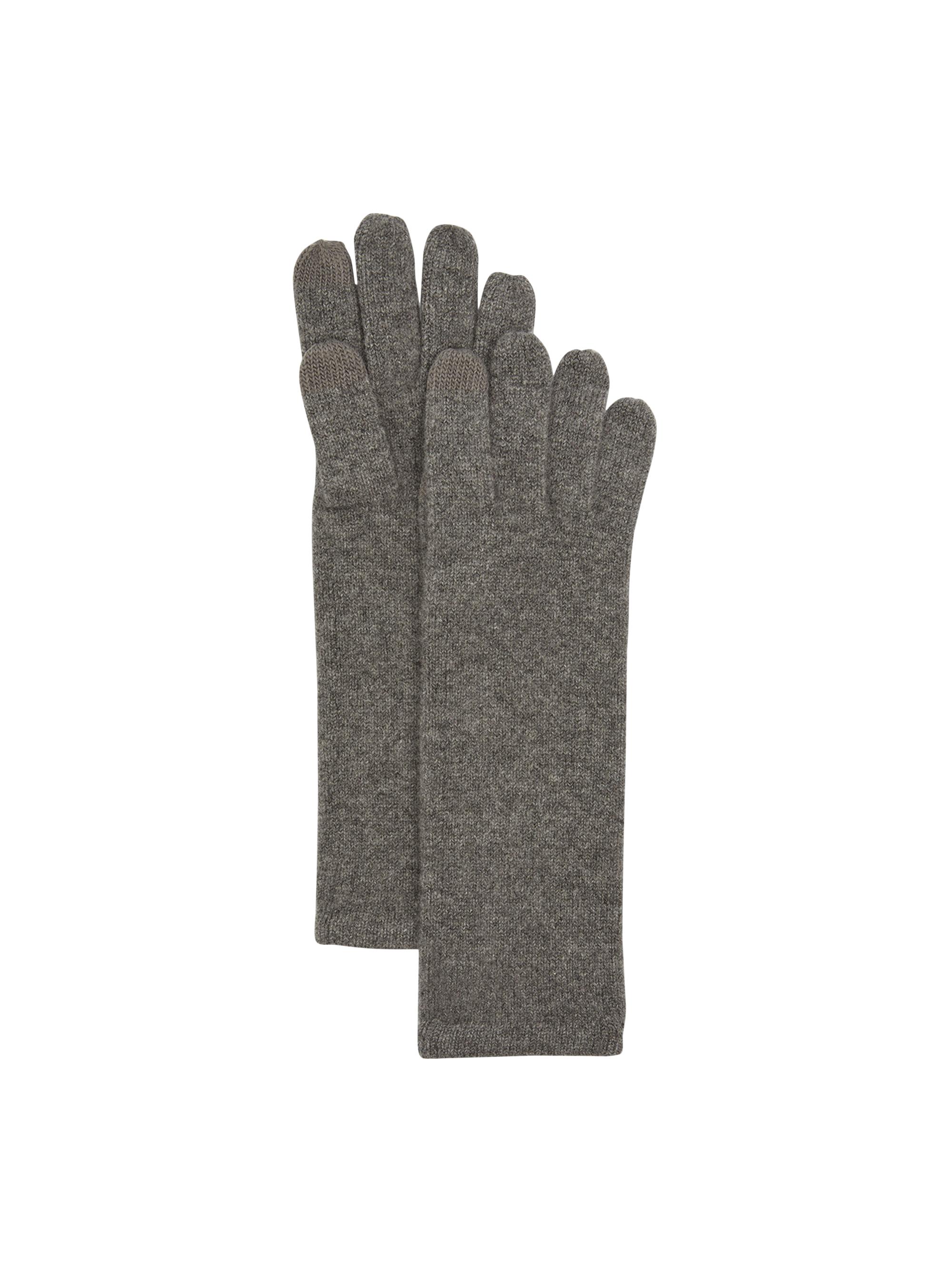 Sofia Cashmere Cashmere Jersey-Knit Mid-Length Gloves | Saks Fifth