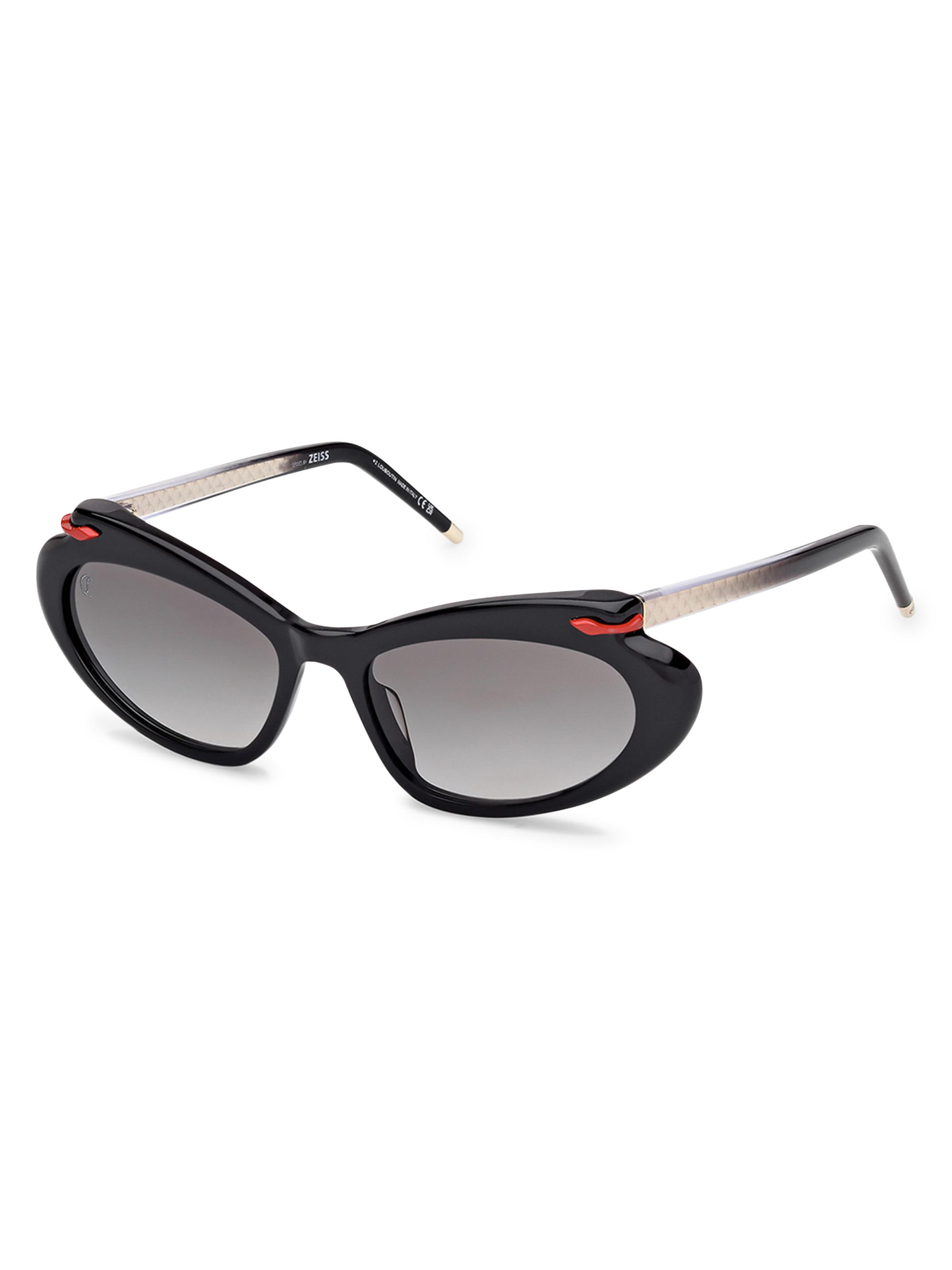 Christian Louboutin Women's Miss Z 56MM Aviator Sunglasses - Black