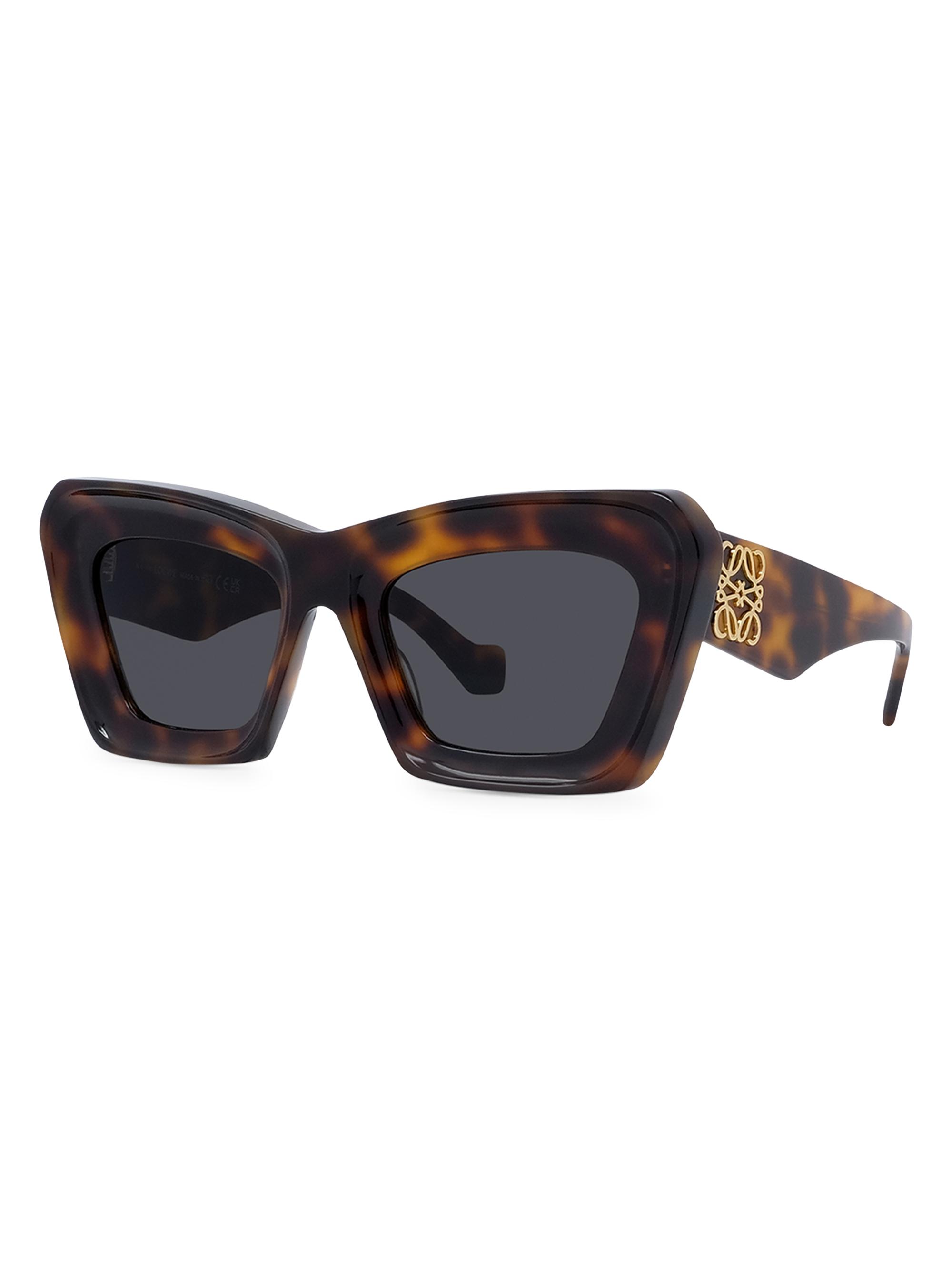 LOEWE Anagram 51MM Rectangular Sunglasses | Saks Fifth Avenue