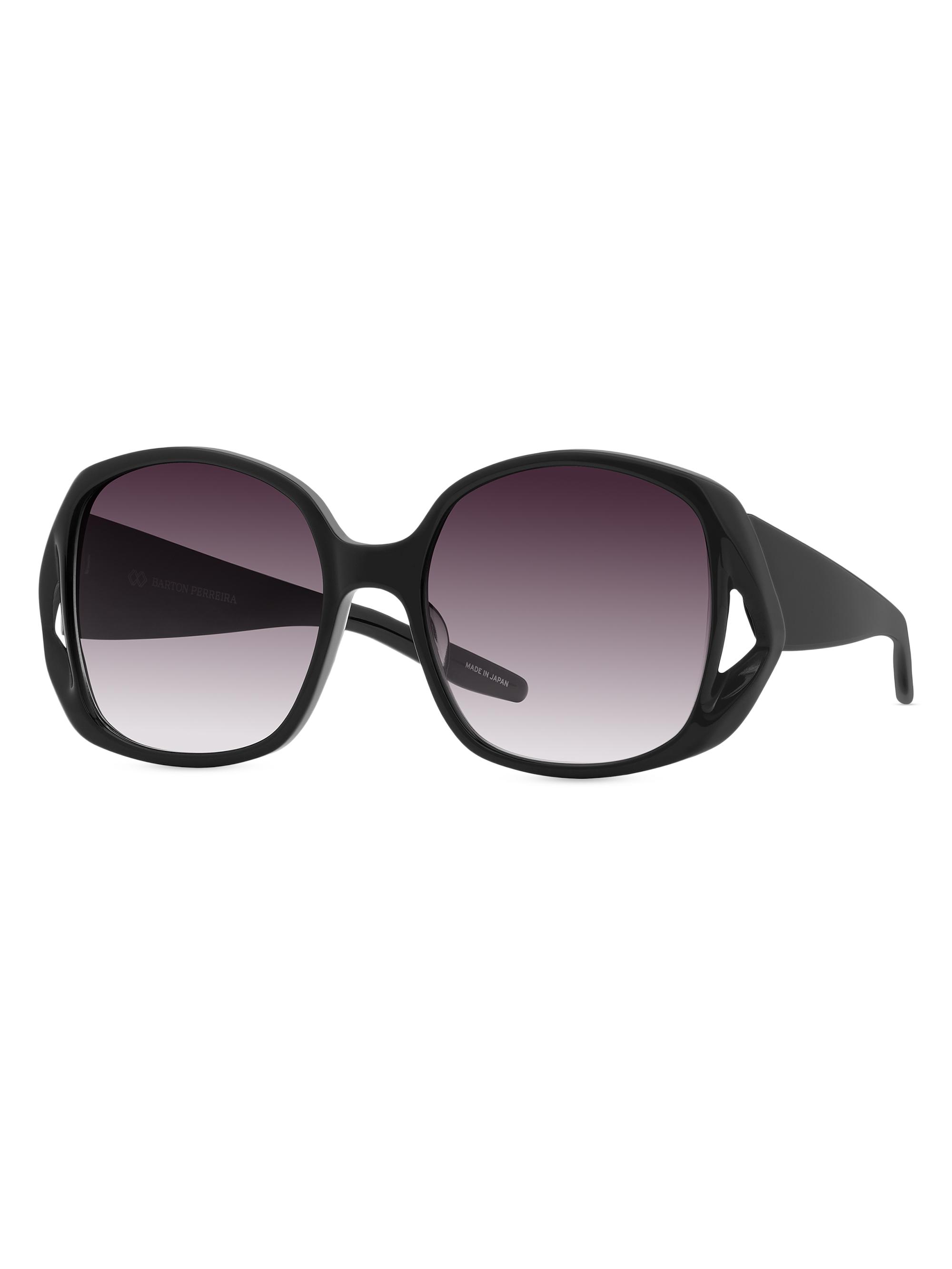 Barton Perreira Women's Shade 56MM Round Sunglasses - Black