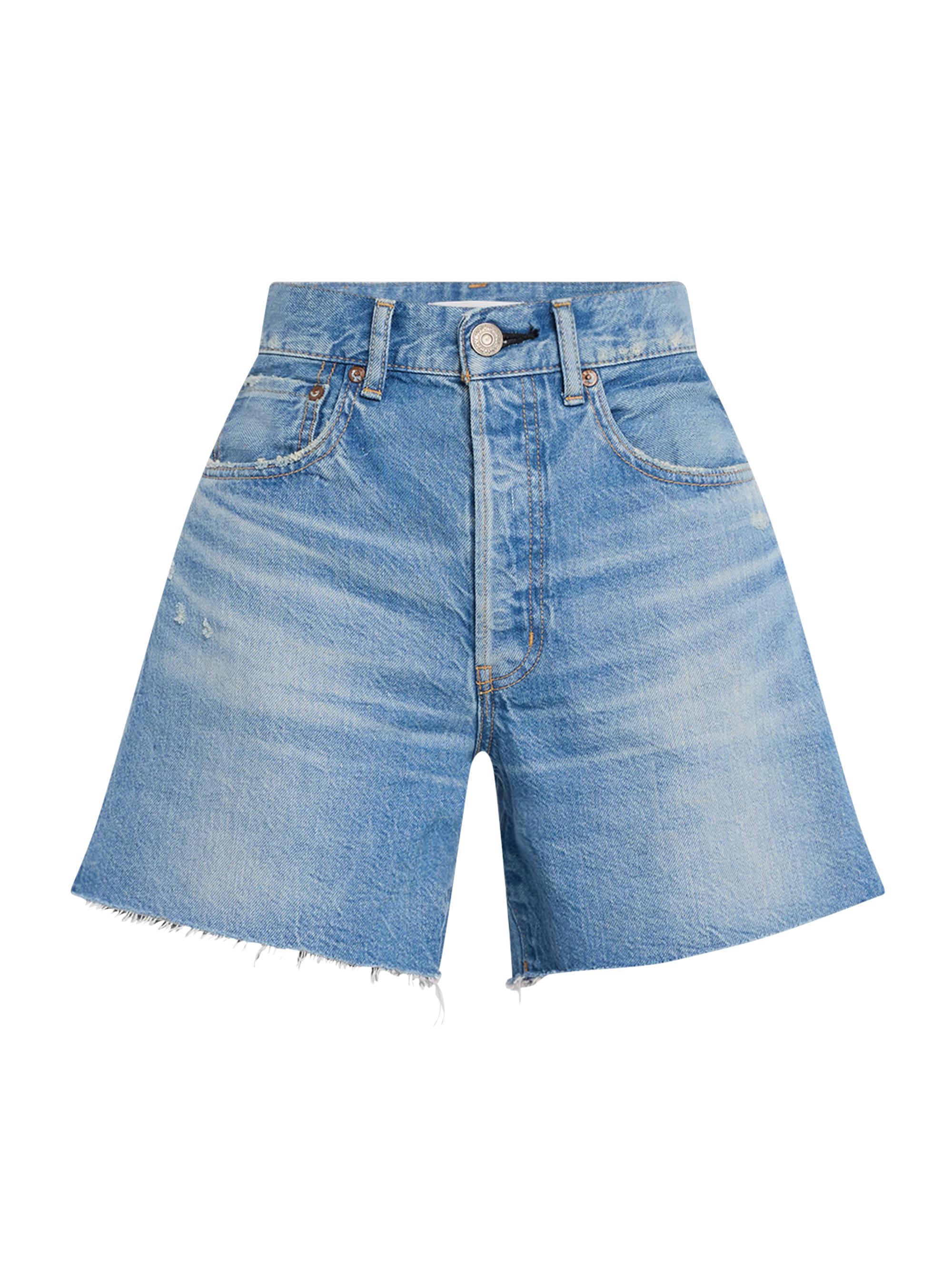 ALICE + OLIVIA Donald Button Denim Shorts | Saks Fifth Avenue