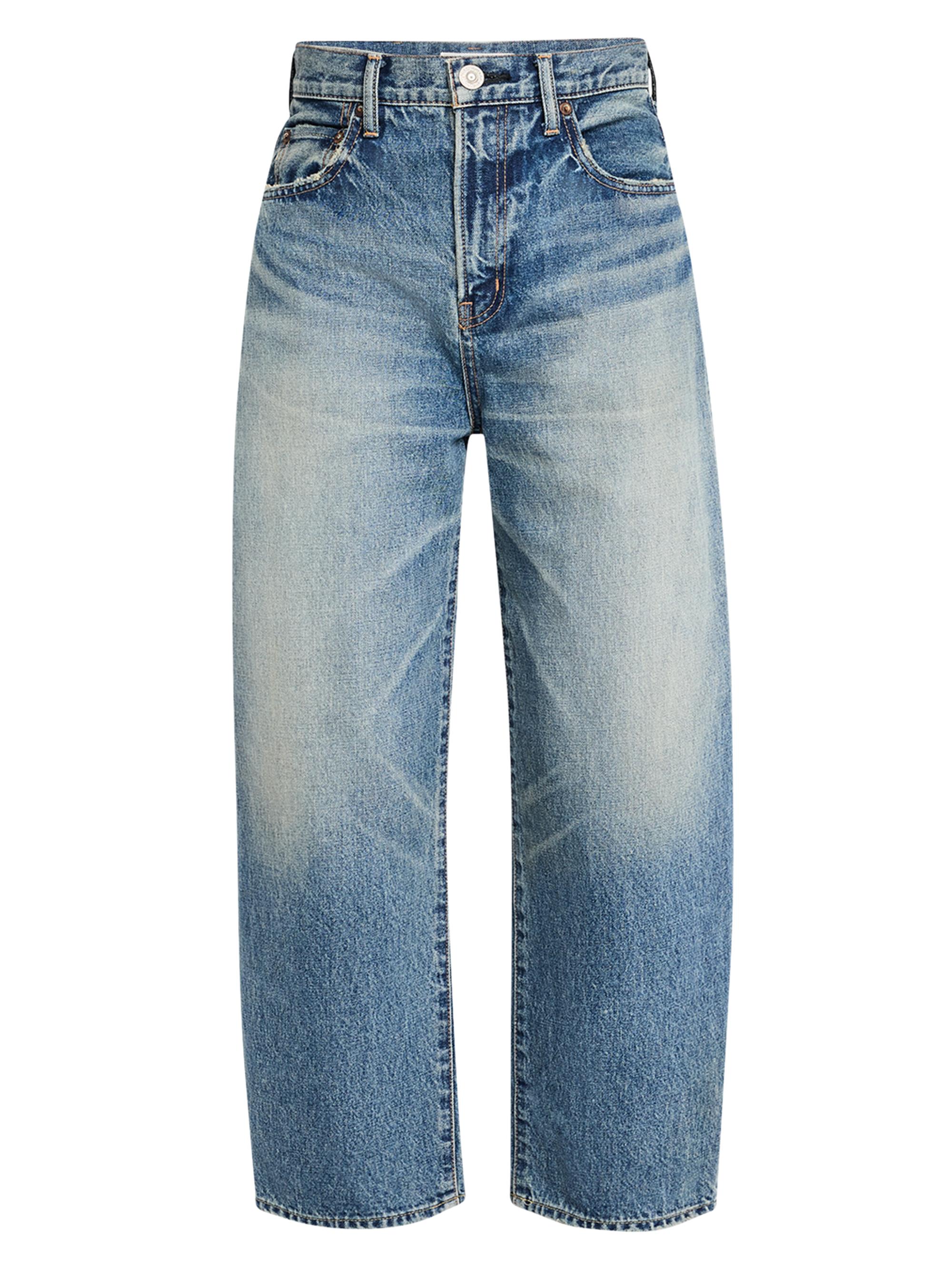 Moussy Vintage Gulfport Distressed Wide-Straight Jeans | Saks
