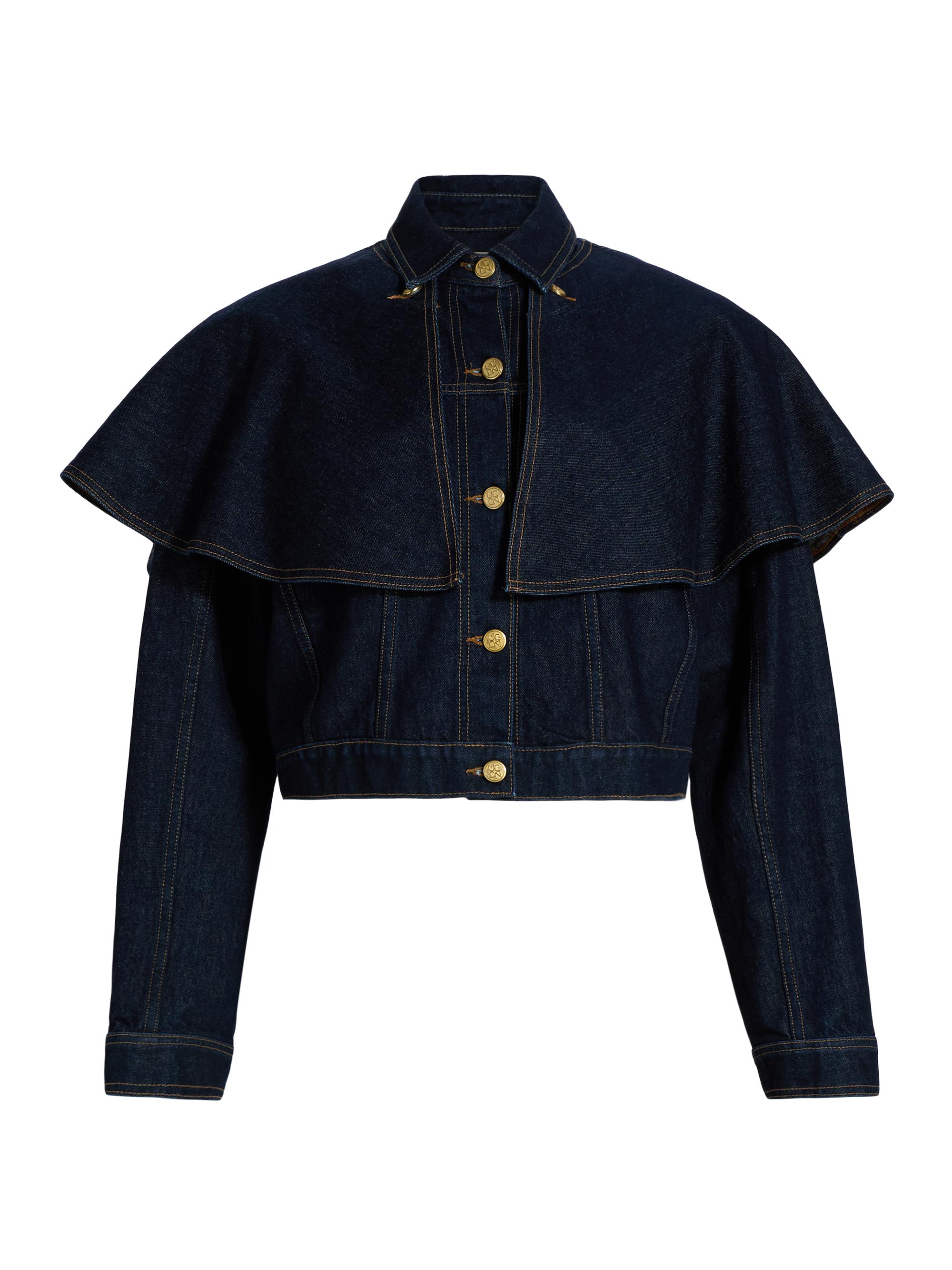 Ulla Johnson Women's Agata Cape Denim Jacket - Tigris