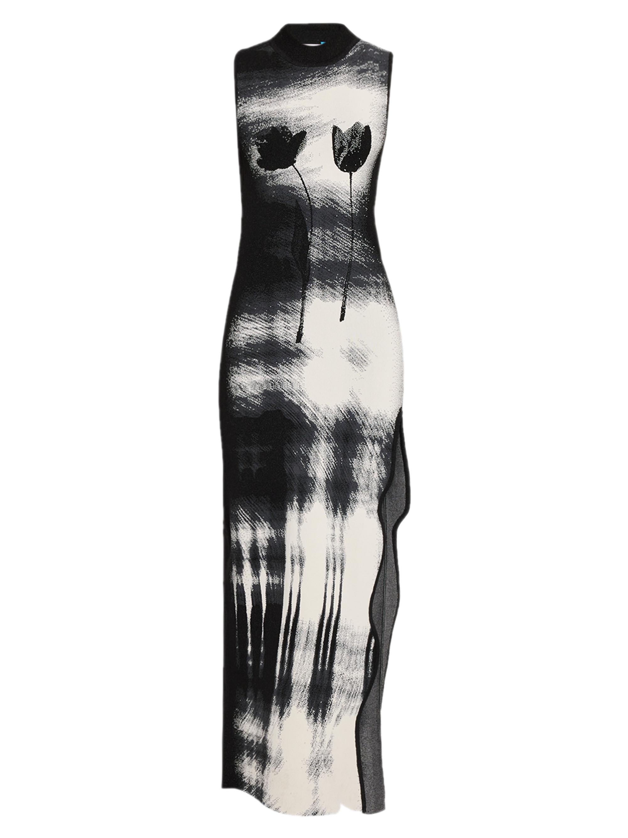 PH5 Women's Yuki Floral UV-Reactive Maxi Dress - Black White