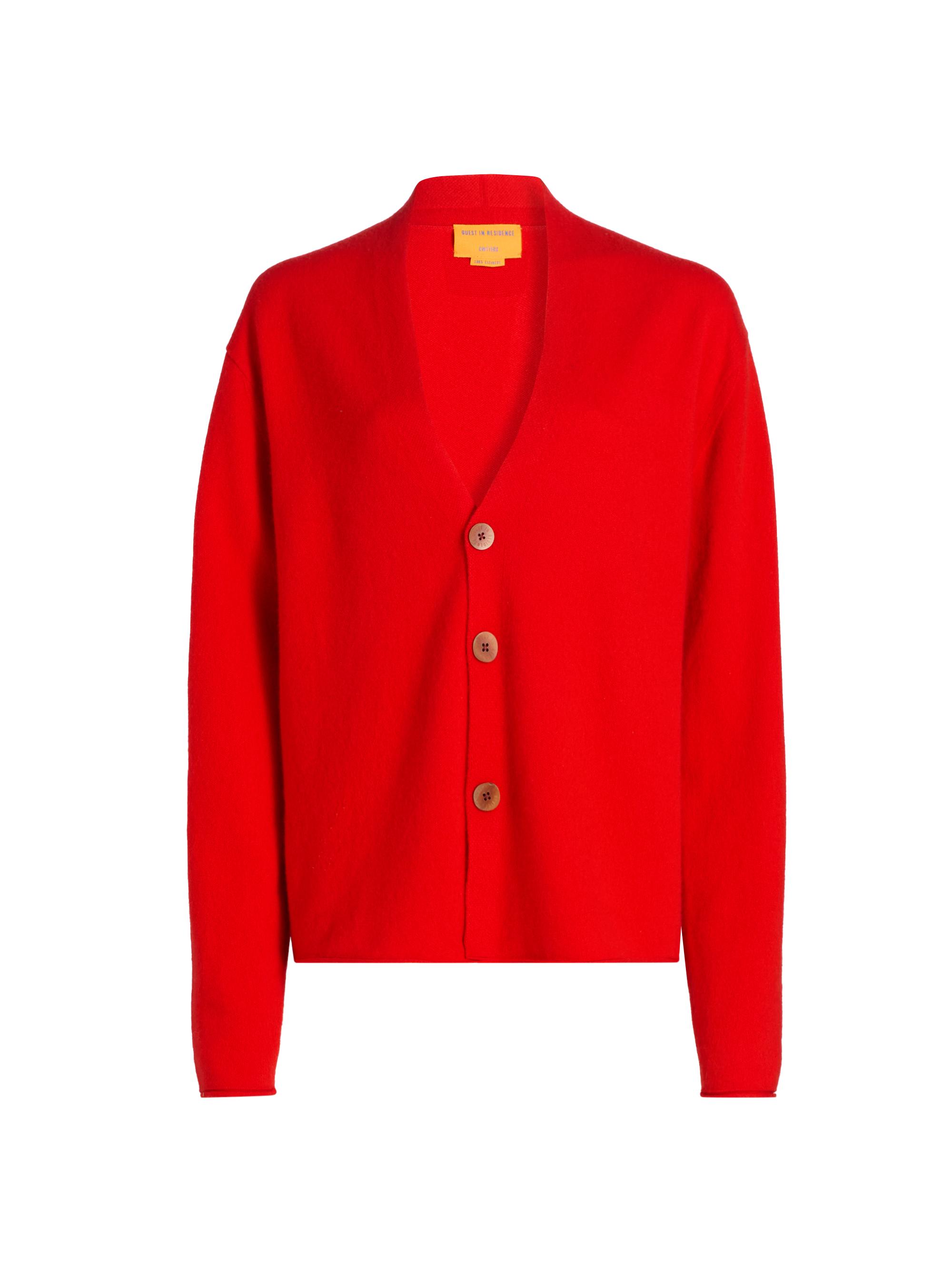 Guest in Residence Women's Everywear Cashmere Cardigan - Chili