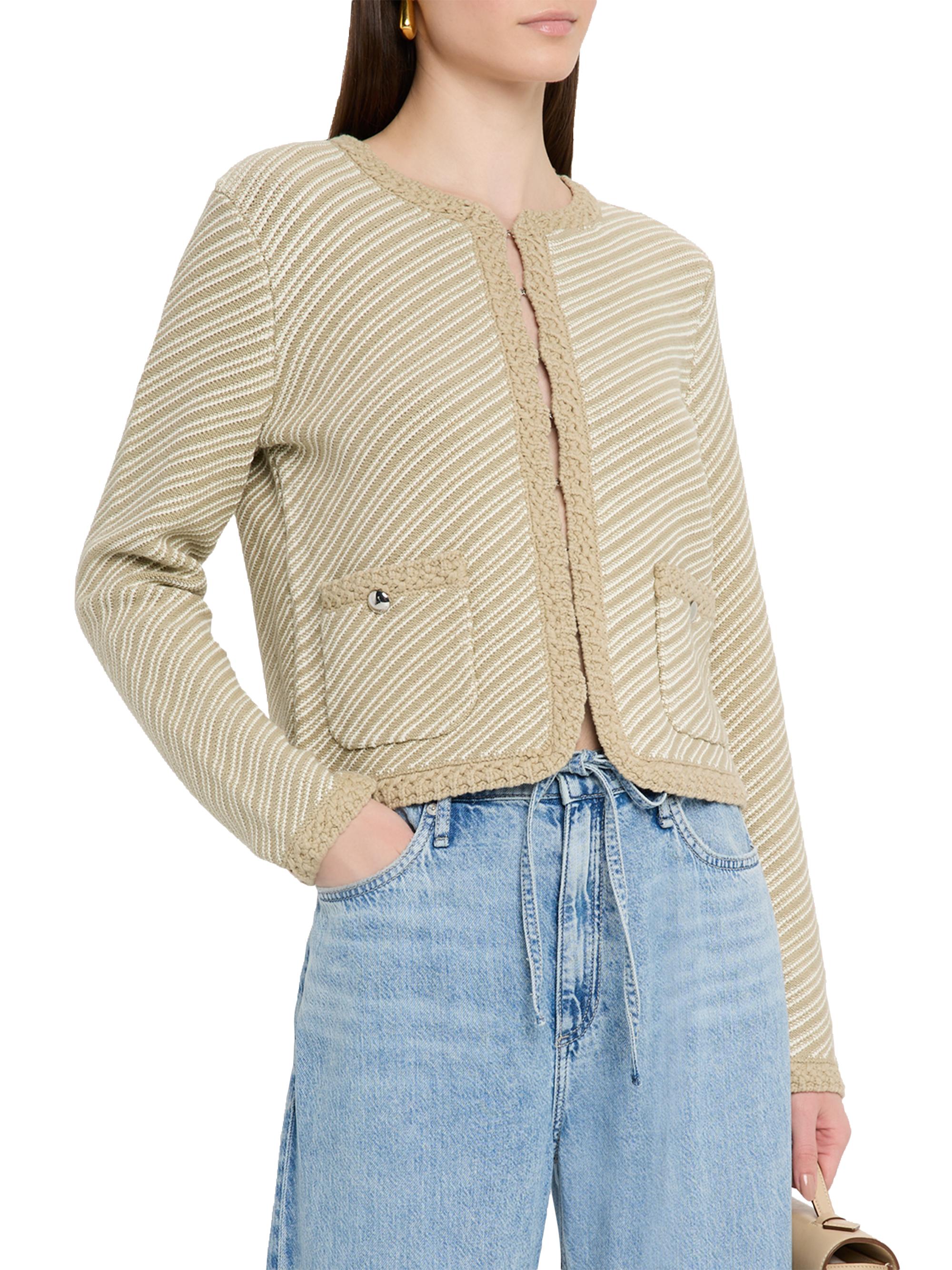 rag & bone Claire Crochet-Trim Cardigan | Saks Fifth Avenue