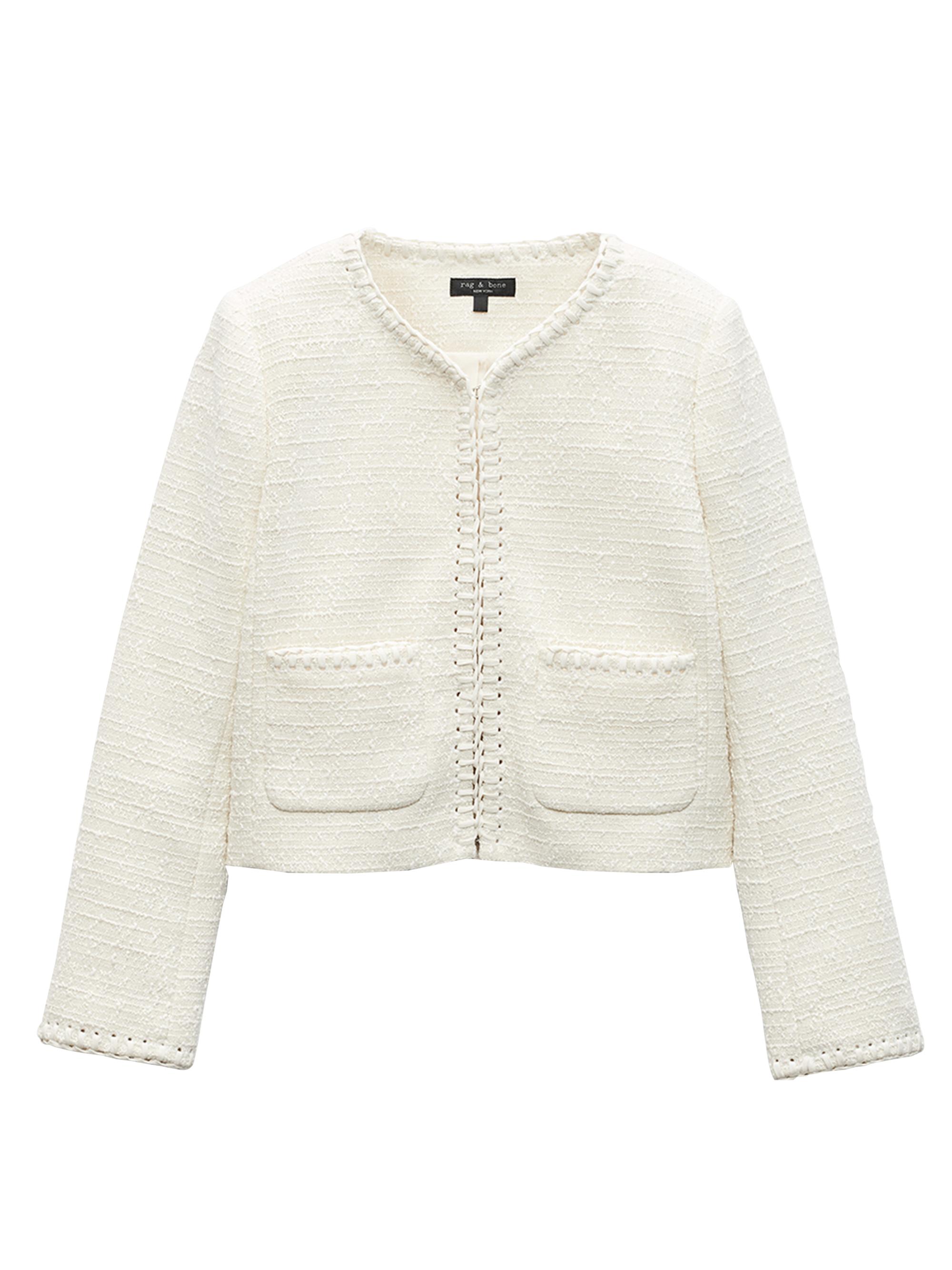rag & bone Women's Cheyenne Tweed Jacket - White