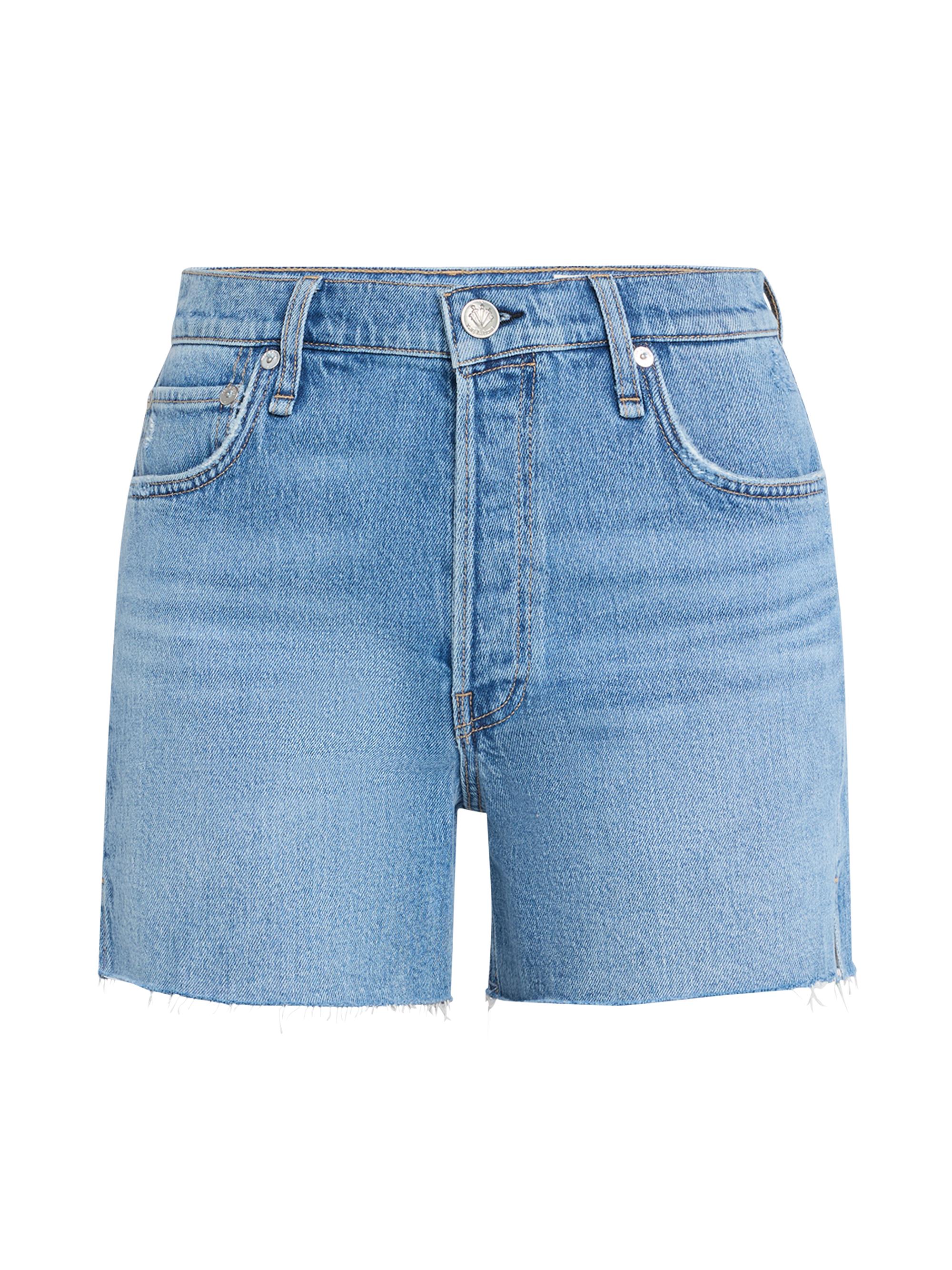 rag & bone Women's Vintage Cut-Off Stretch Denim Shorts - Blue