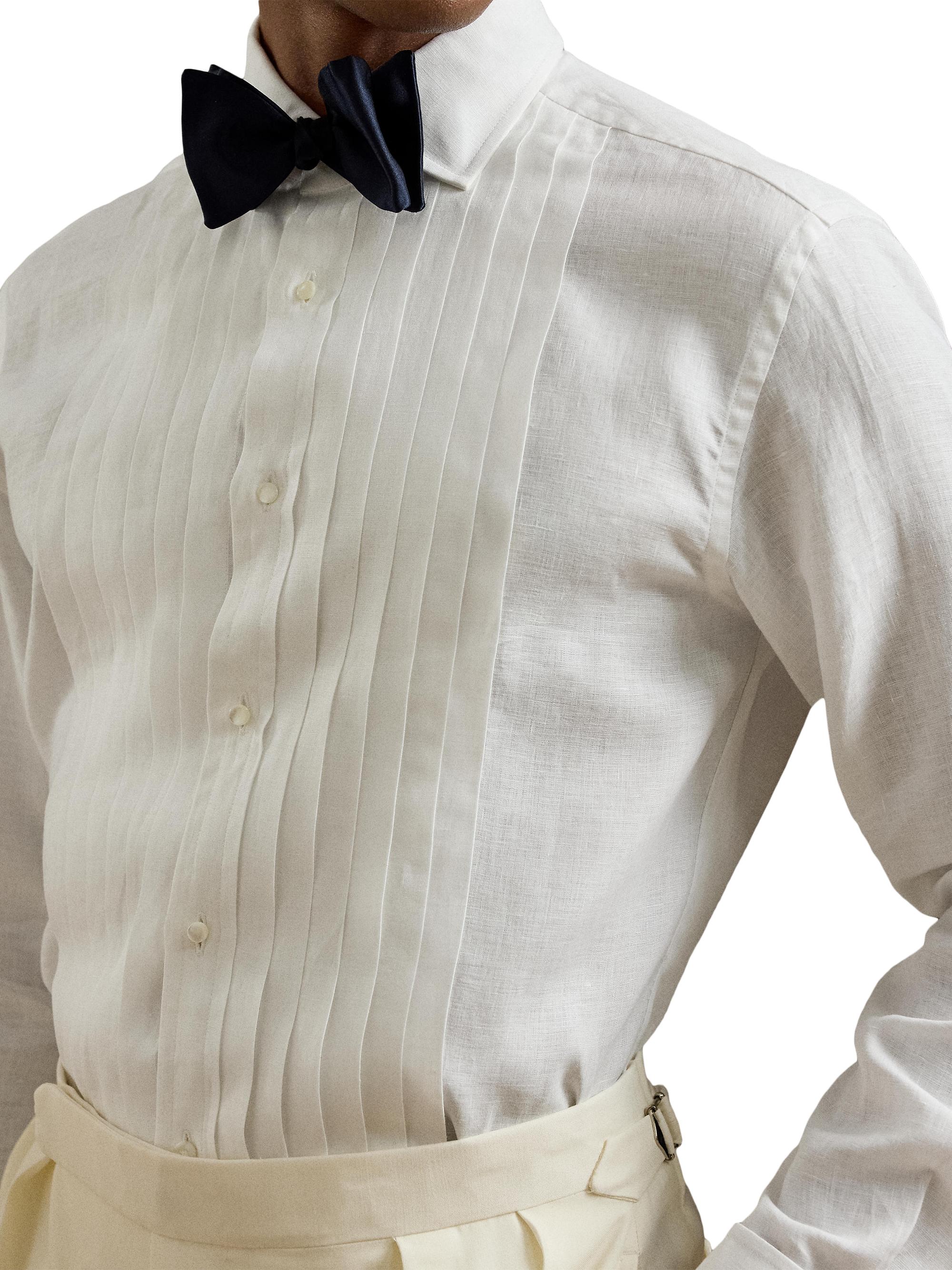 ralph lauren french cuff dress shirts Men's Glen Check Shirt ply cotton cloth that features precise stripes of remarkable clarity Ralph Lauren Men's Bengal-Stripe French
