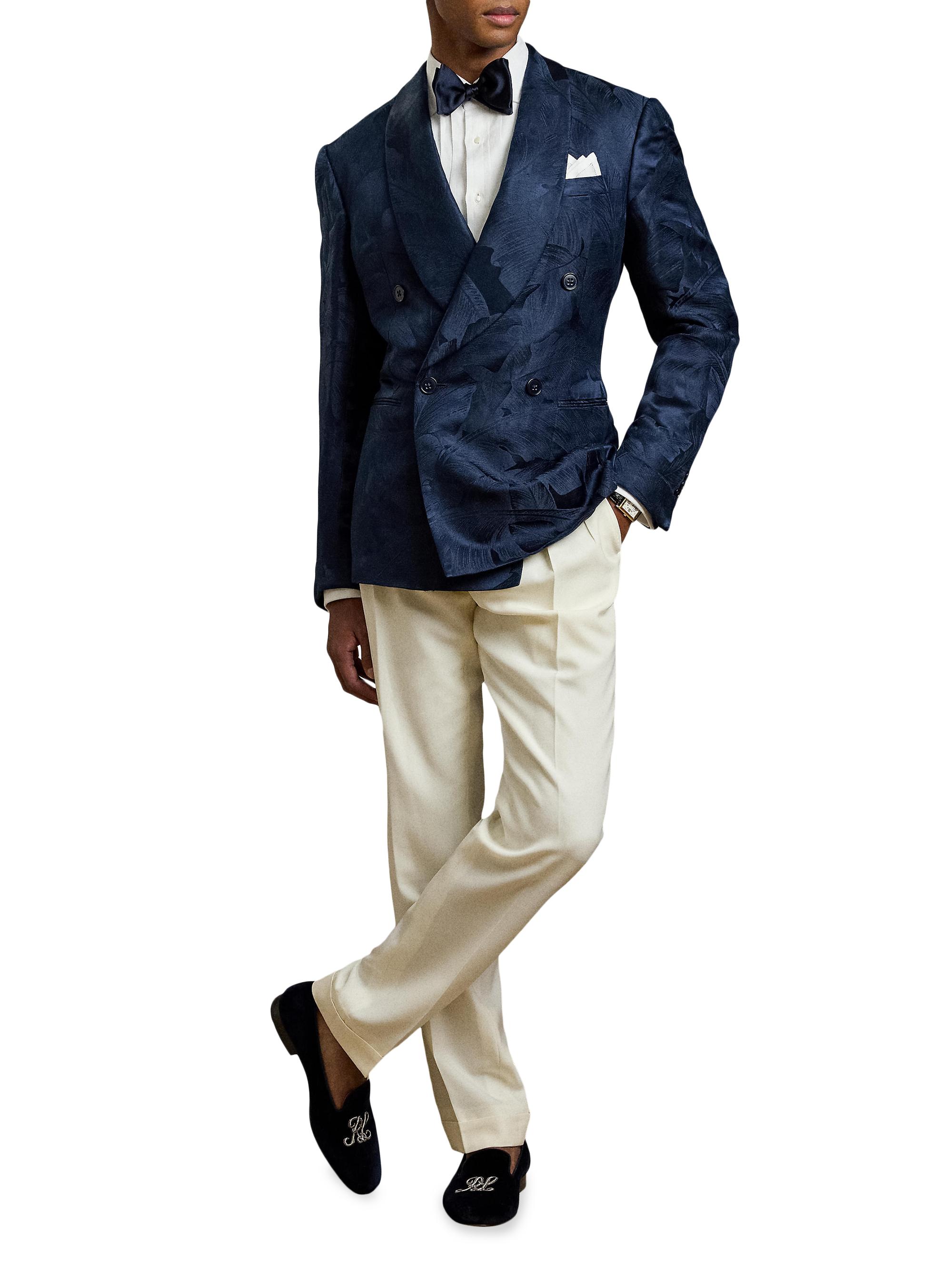 Ralph Lauren Purple Label French Cuff Linen Tuxedo Shirt | Saks