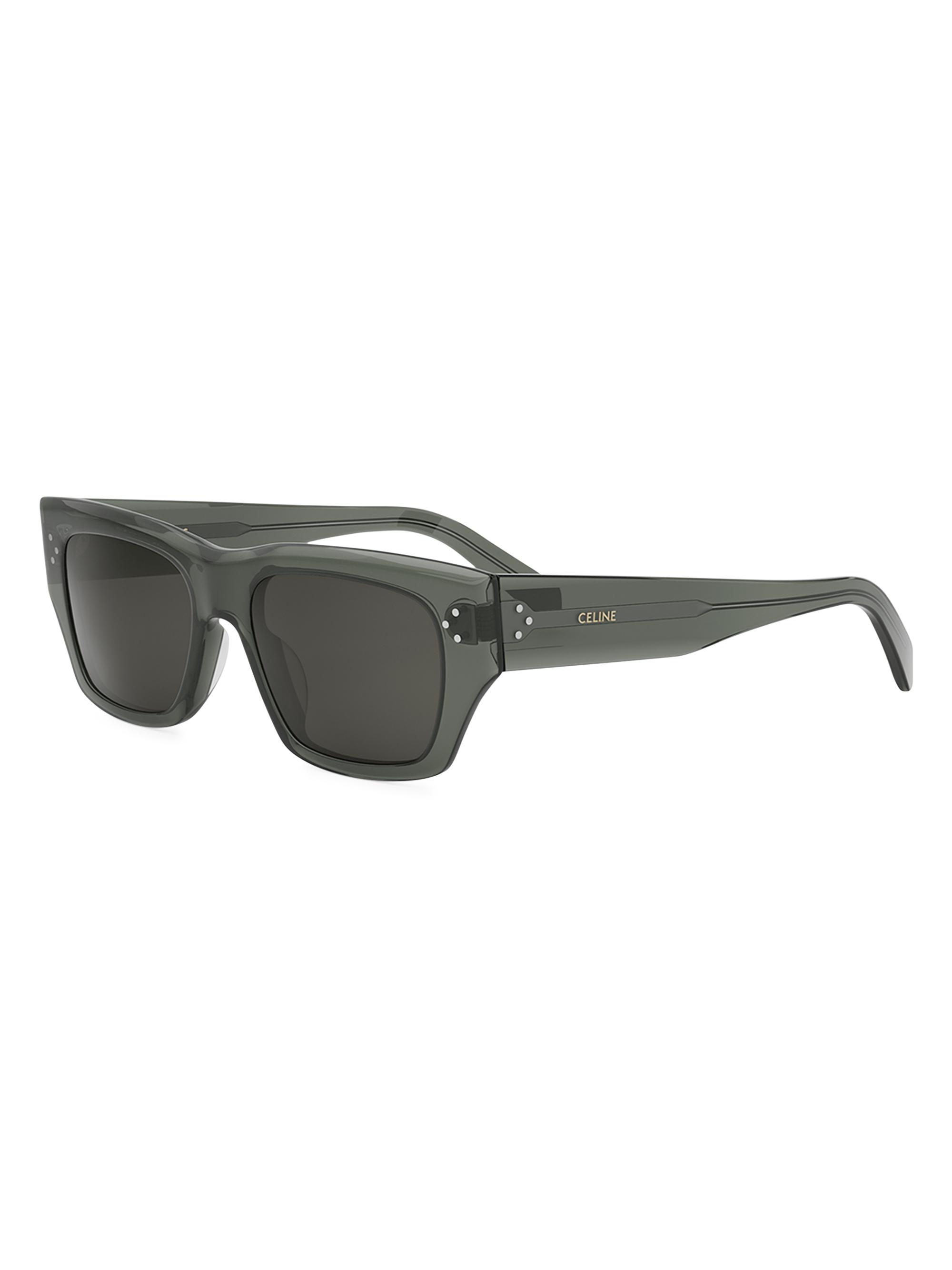 CELINE Bold 3 Dots 54MM Rectangular Sunglasses | Saks Fifth Avenue