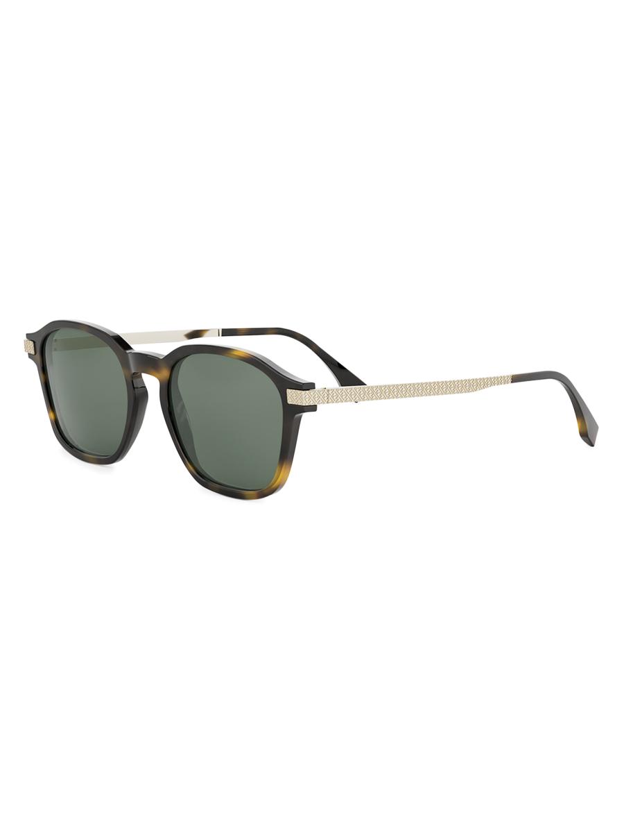 Fendi Essential 52MM Geometric Sunglasses | Saks Fifth Avenue