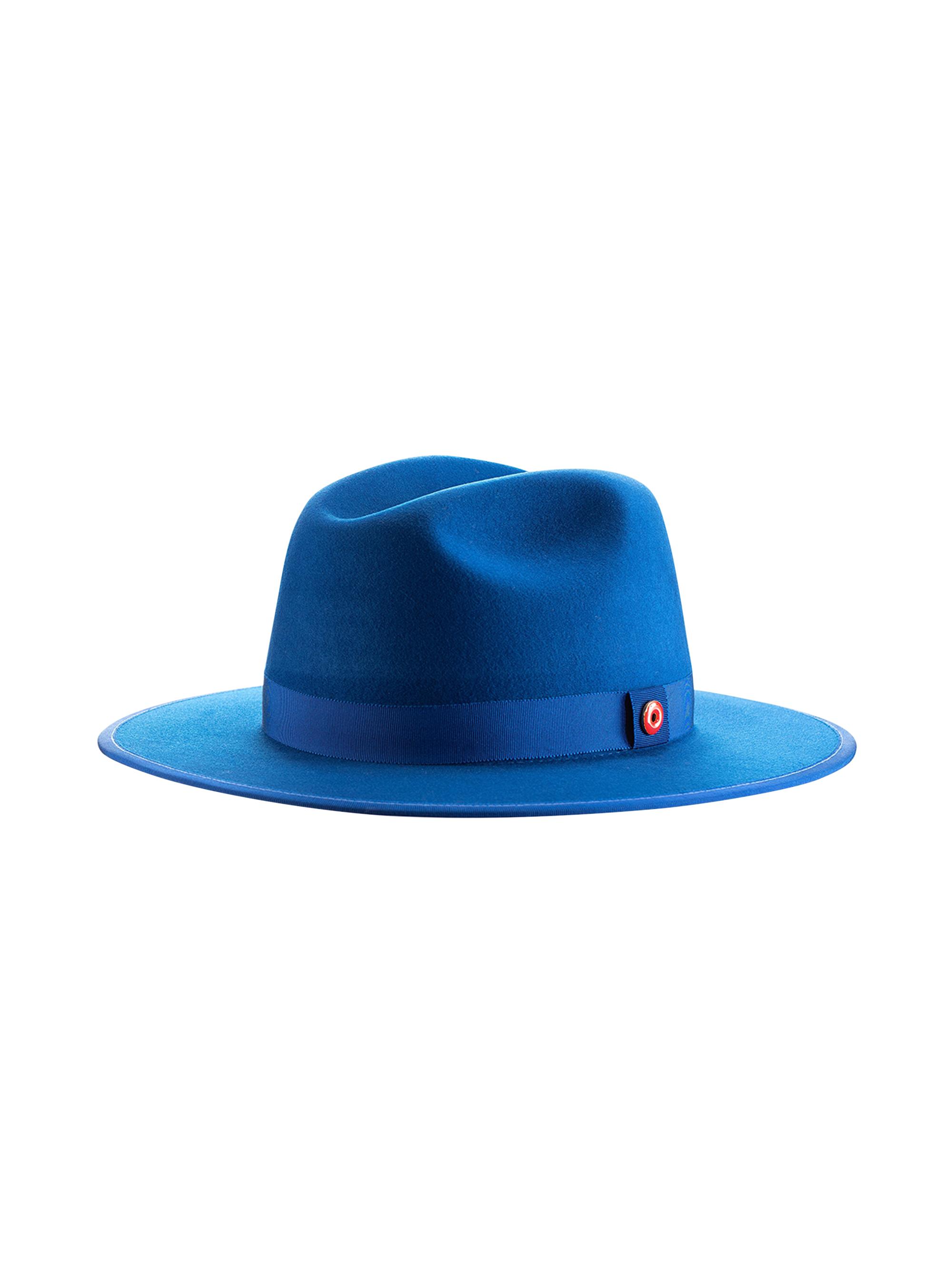 Keith & James Men's Queen Wool Fedora - Blue