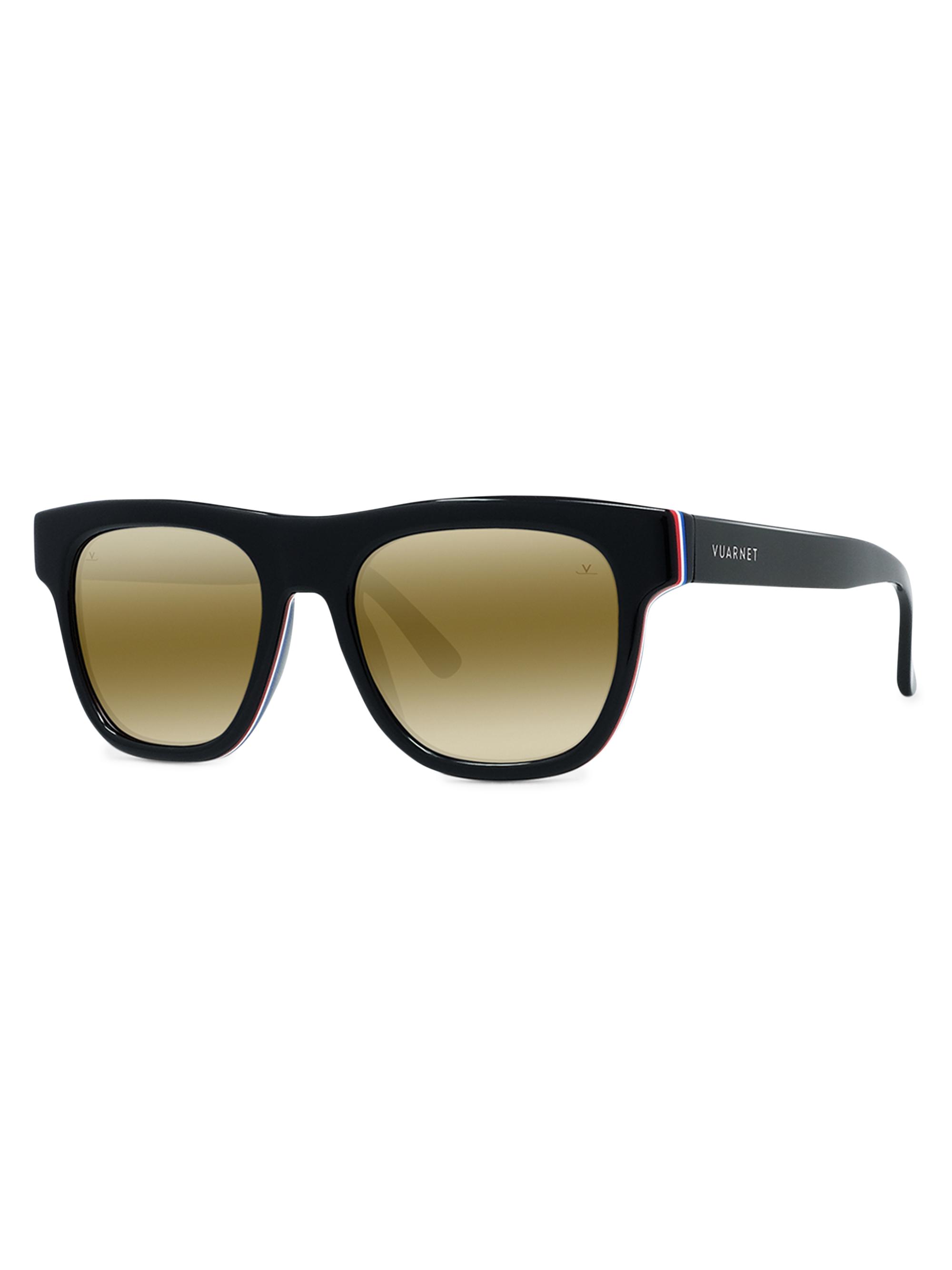 Vuarnet Men's Belvedere 06 53MM Square Sunglasses - Black Brown