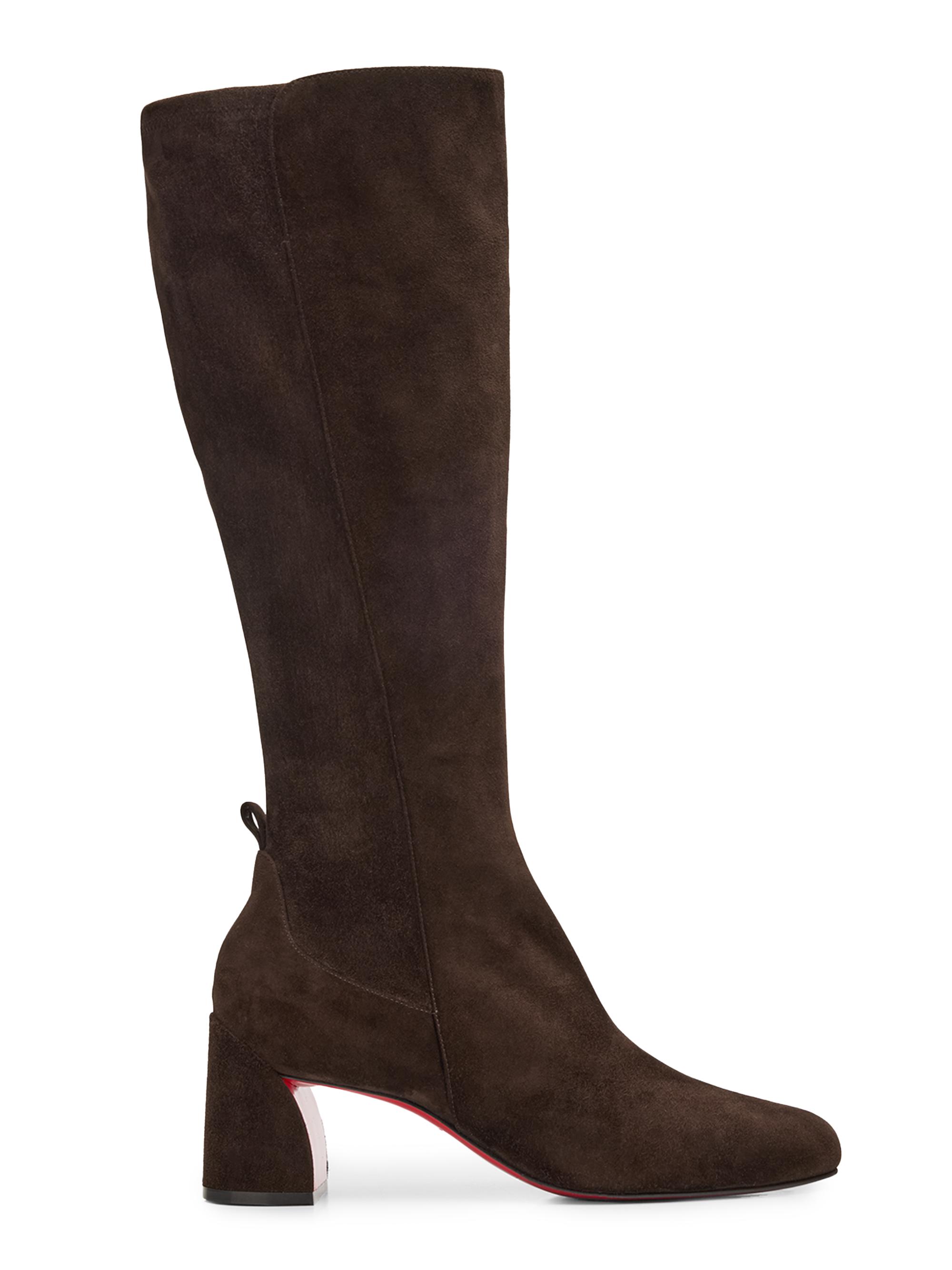 Christian Louboutin Women's Jane Botta 55MM Suede Knee-High Boots - Brown