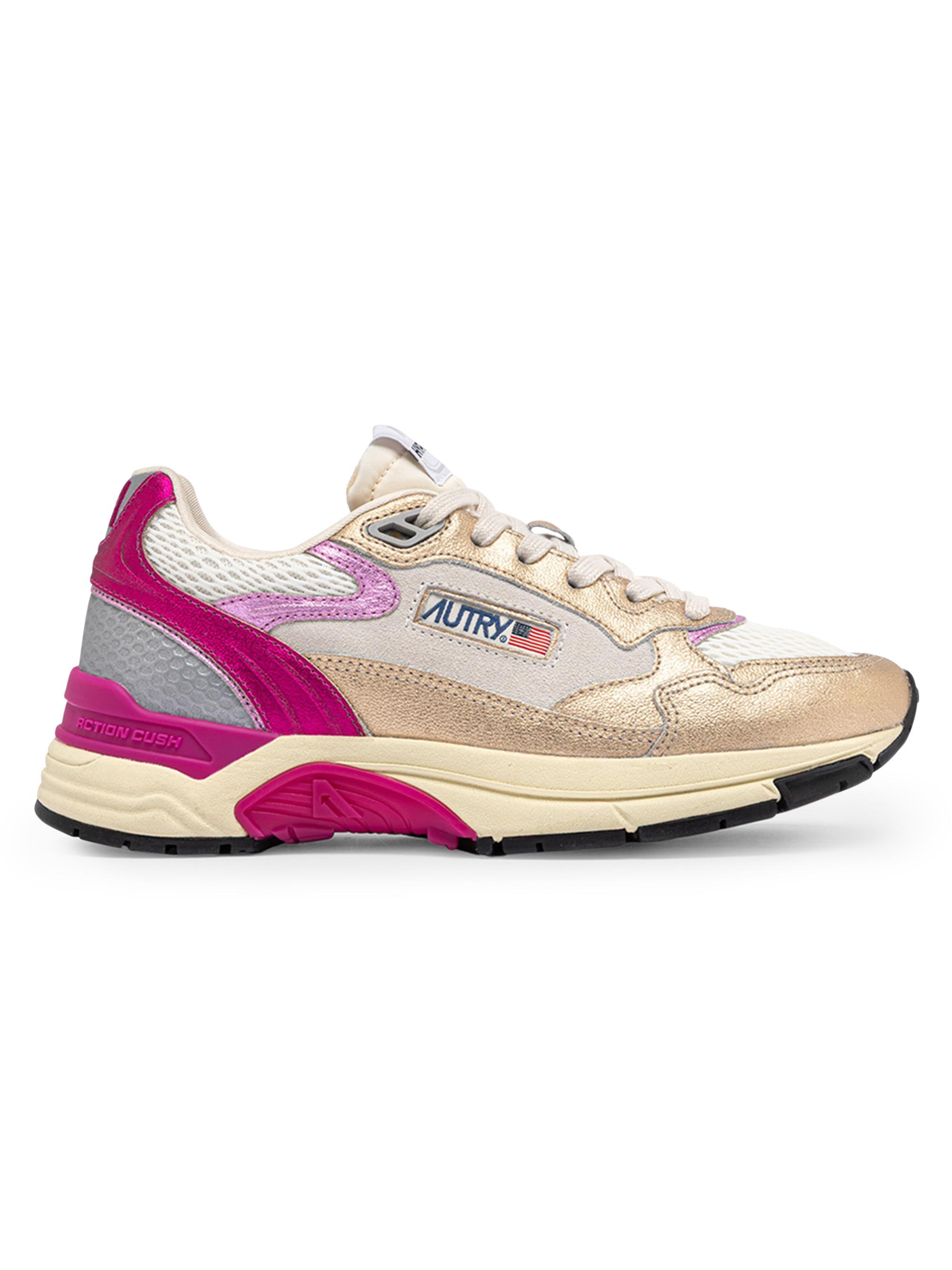 Autry Women's Hyperway Colorblocked Low-Top Trainer Sneakers - Grey Purple