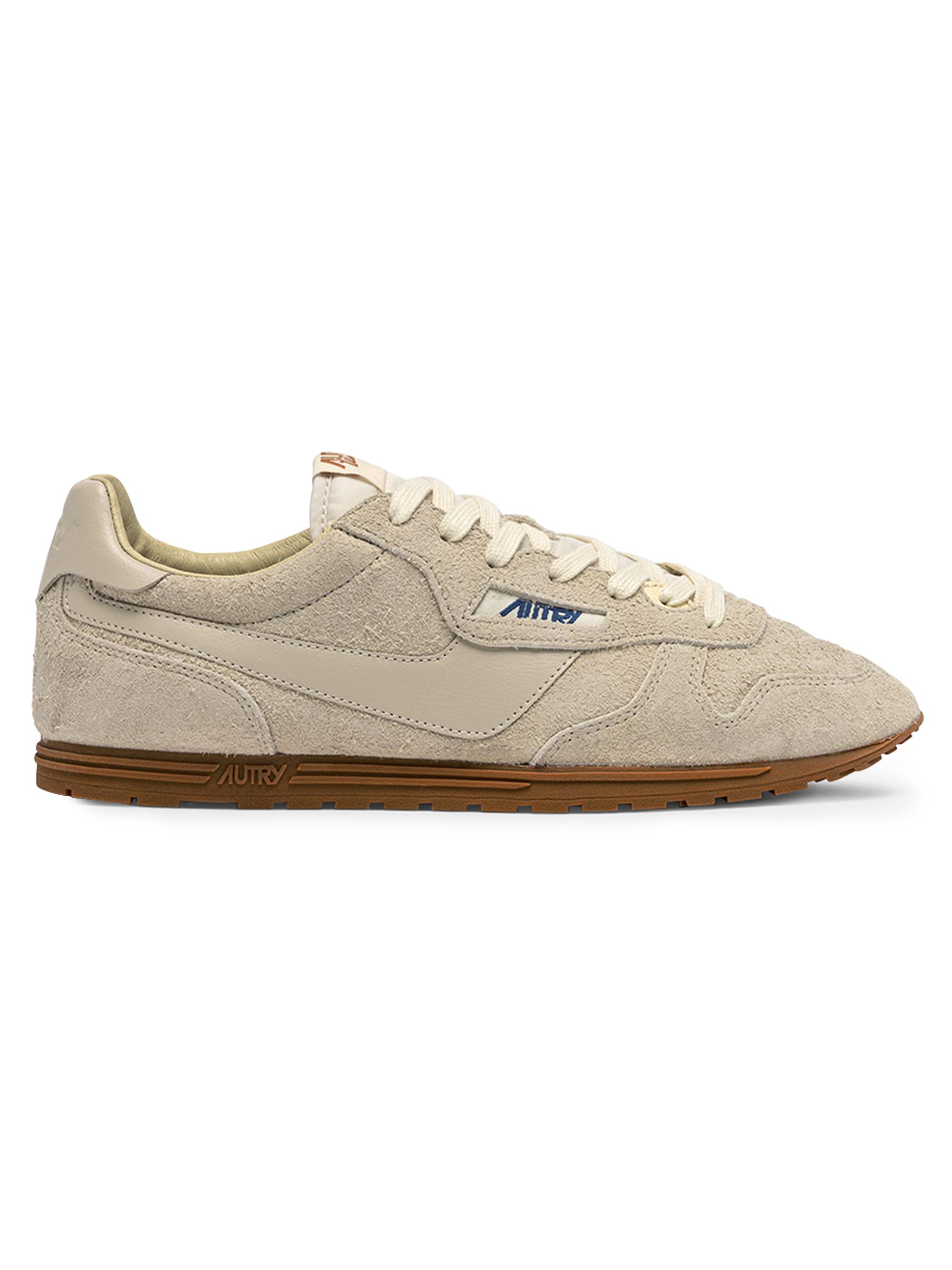 Autry Women's Windspin Suede Low-Top Sneakers - Light Beige
