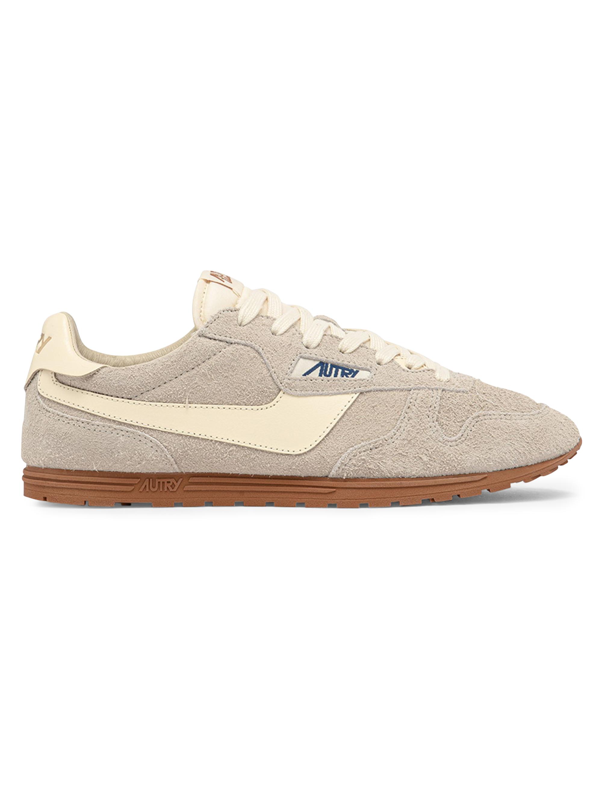Autry Women's Windspin Retro Leather Sneakers - Light Beige