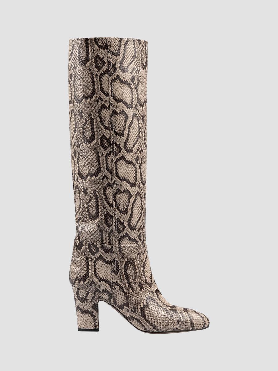 Paris Texas Women's Lavinia 75mm Snake-embossed Leather Knee-high Boots In Animal Print