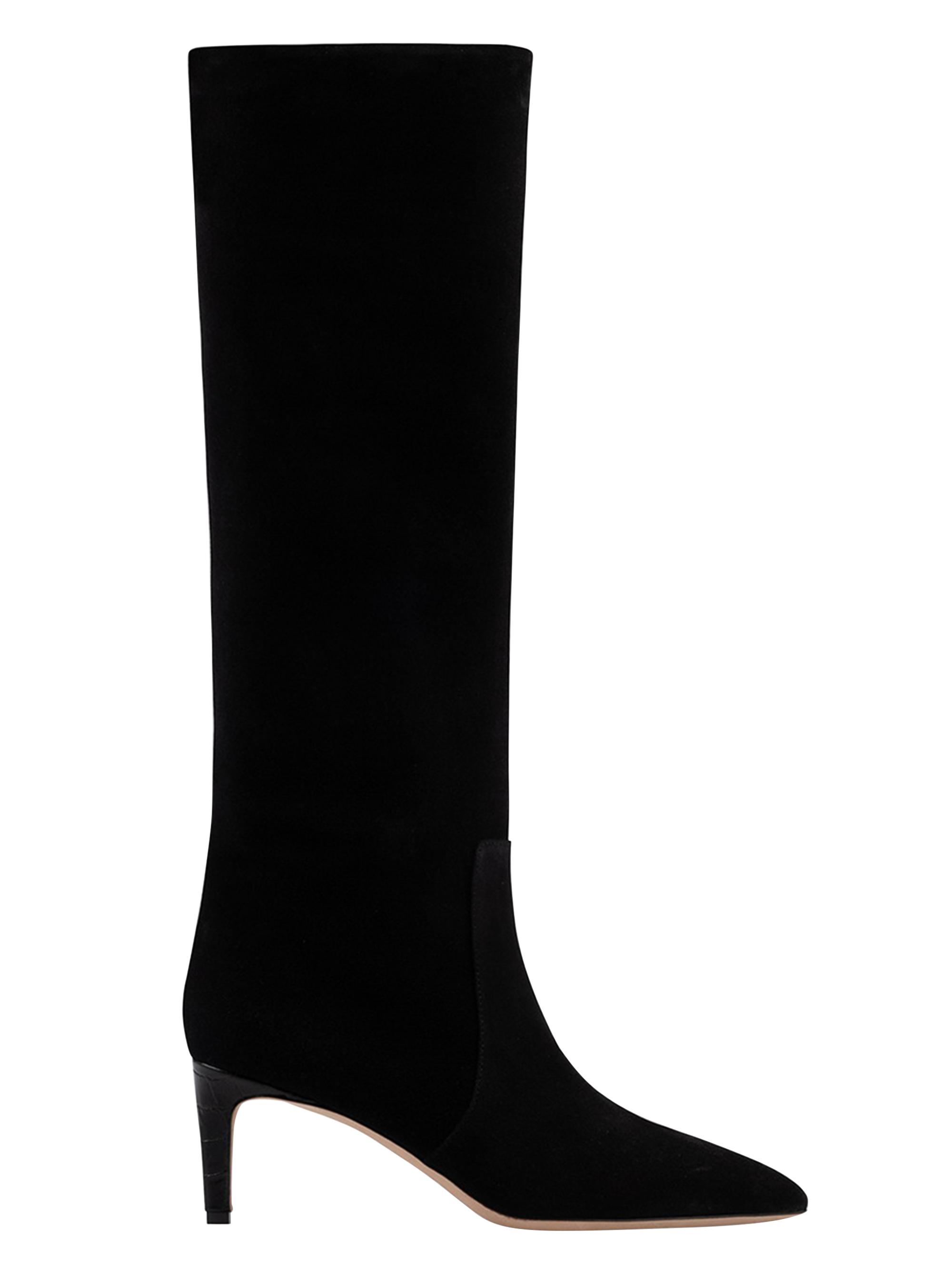 Paris Texas Women's 60MM Stiletto Suede Knee-High Boots - Black
