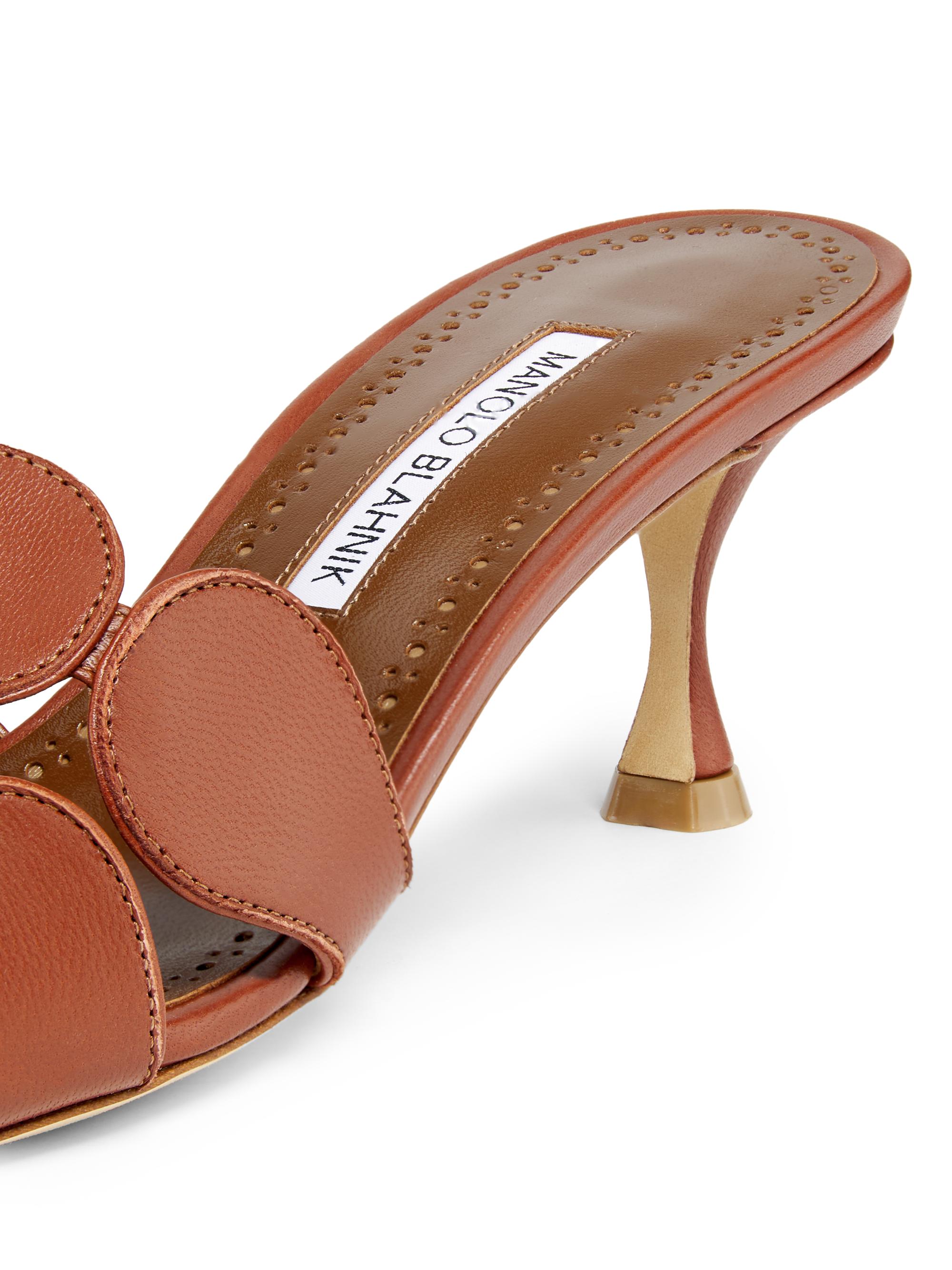 靴 MANOLO BLAHNIK 37 Manolo Blahnik Cassiado d'Orsay Crystal Pump Open Toe 90 mm Black